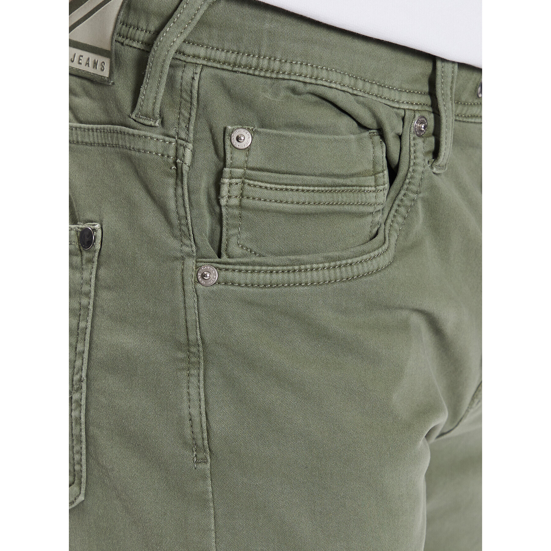 Pepe Jeans Шорти от плат Jagger Short PM800920 Зелен Slim Fit - Pepit.bg