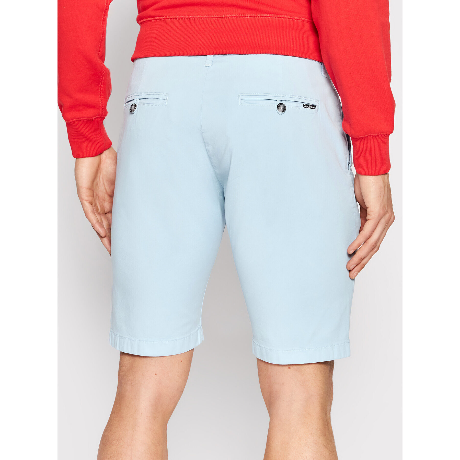 Pepe Jeans Шорти от плат Mcqueen PM800938 Син Regular Fit - Pepit.bg