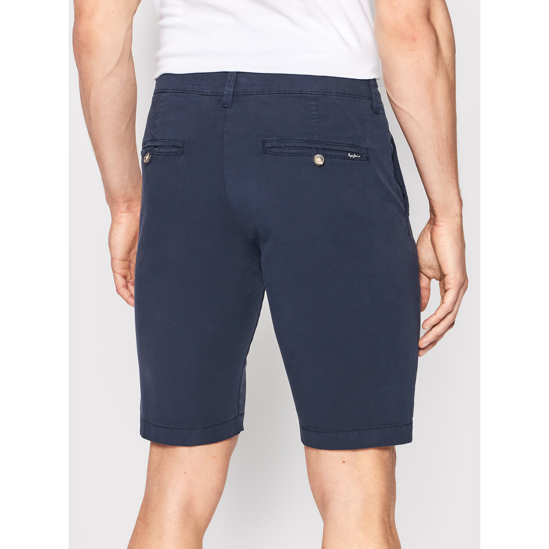 Pepe Jeans Шорти от плат Queen PM800938 Тъмносин Regular Fit - Pepit.bg