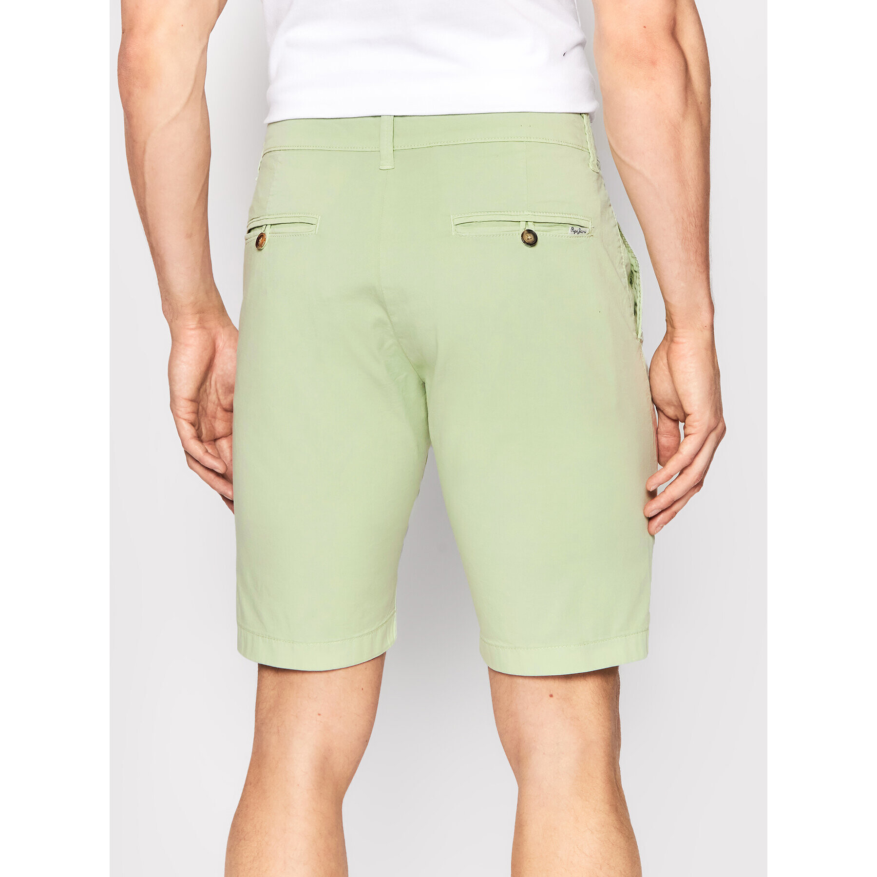Pepe Jeans Шорти от плат Queen PM800938 Зелен Regular Fit - Pepit.bg