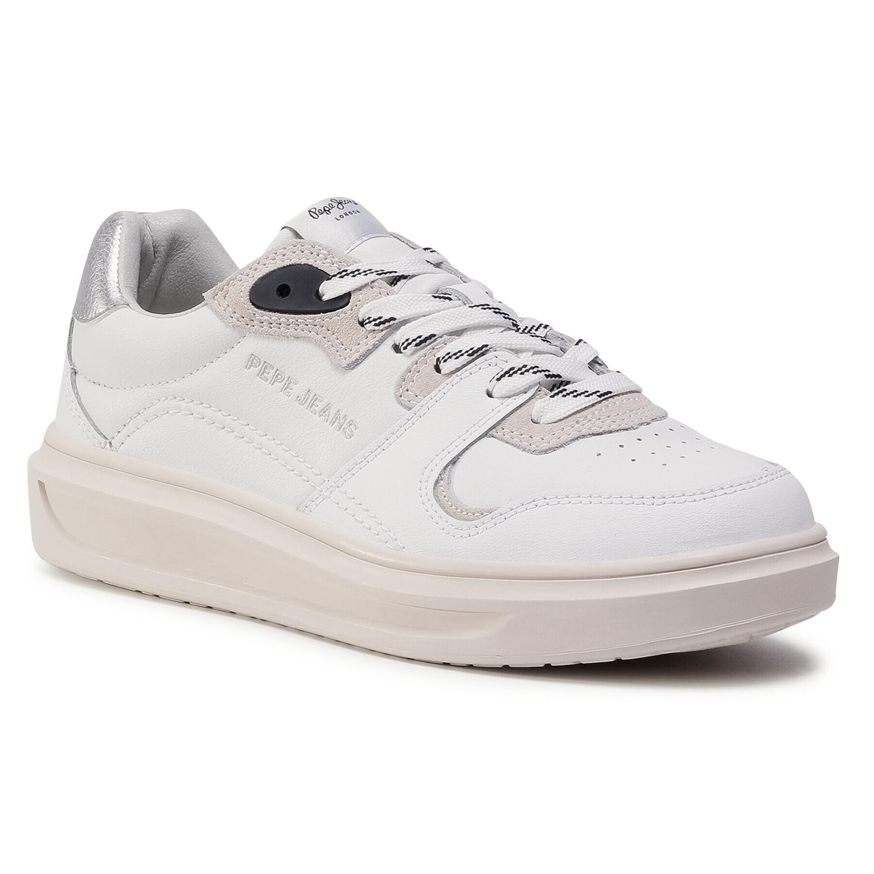 Pepe Jeans Сникърси Abbey Skate PLS31054 Бял - Pepit.bg