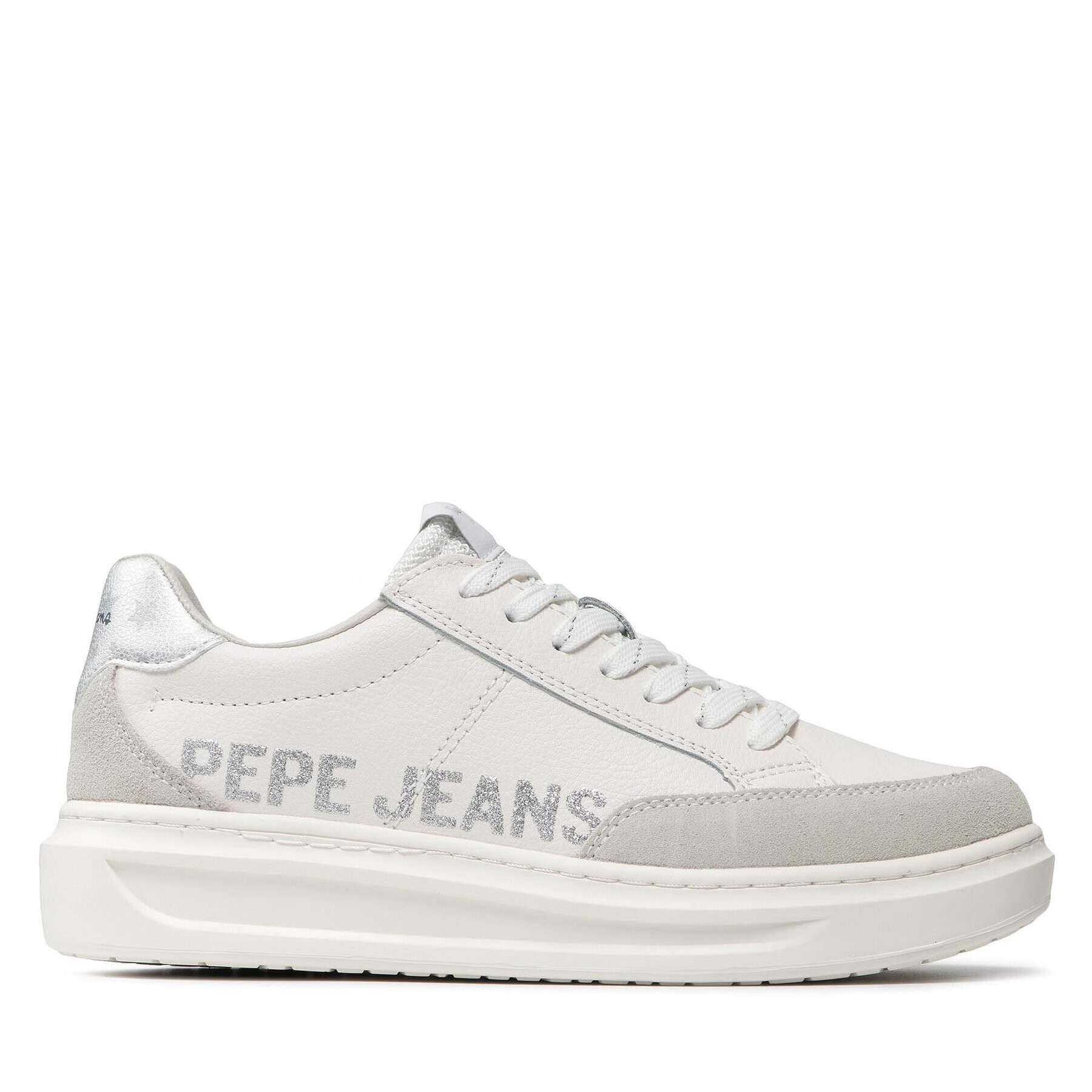 Pepe Jeans Сникърси Abbey Willy PLS31196 Бял - Pepit.bg