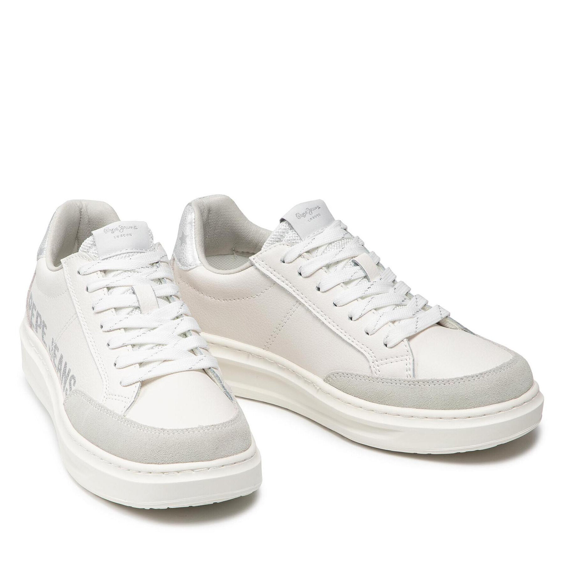 Pepe Jeans Сникърси Abbey Willy PLS31196 Бял - Pepit.bg