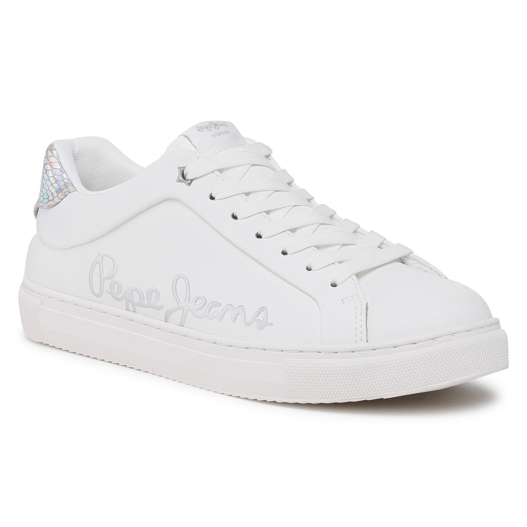 Pepe Jeans Сникърси Adams Brand PLS31156 Бял - Pepit.bg