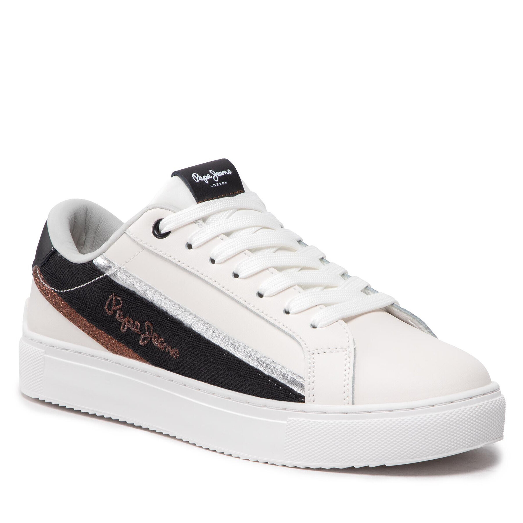 Pepe Jeans Сникърси Adams Brand PLS31402 Бял - Pepit.bg