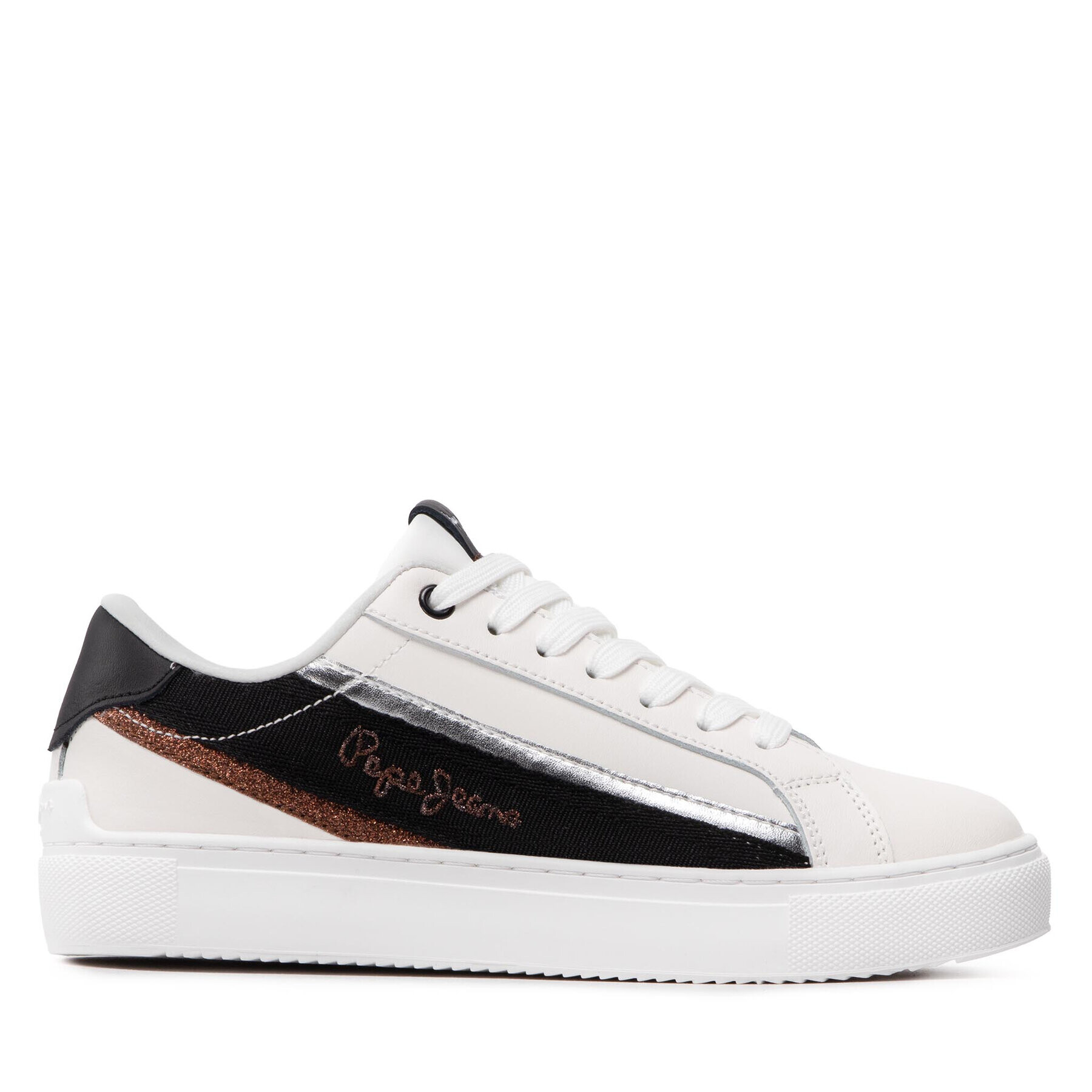 Pepe Jeans Сникърси Adams Brand PLS31402 Бял - Pepit.bg