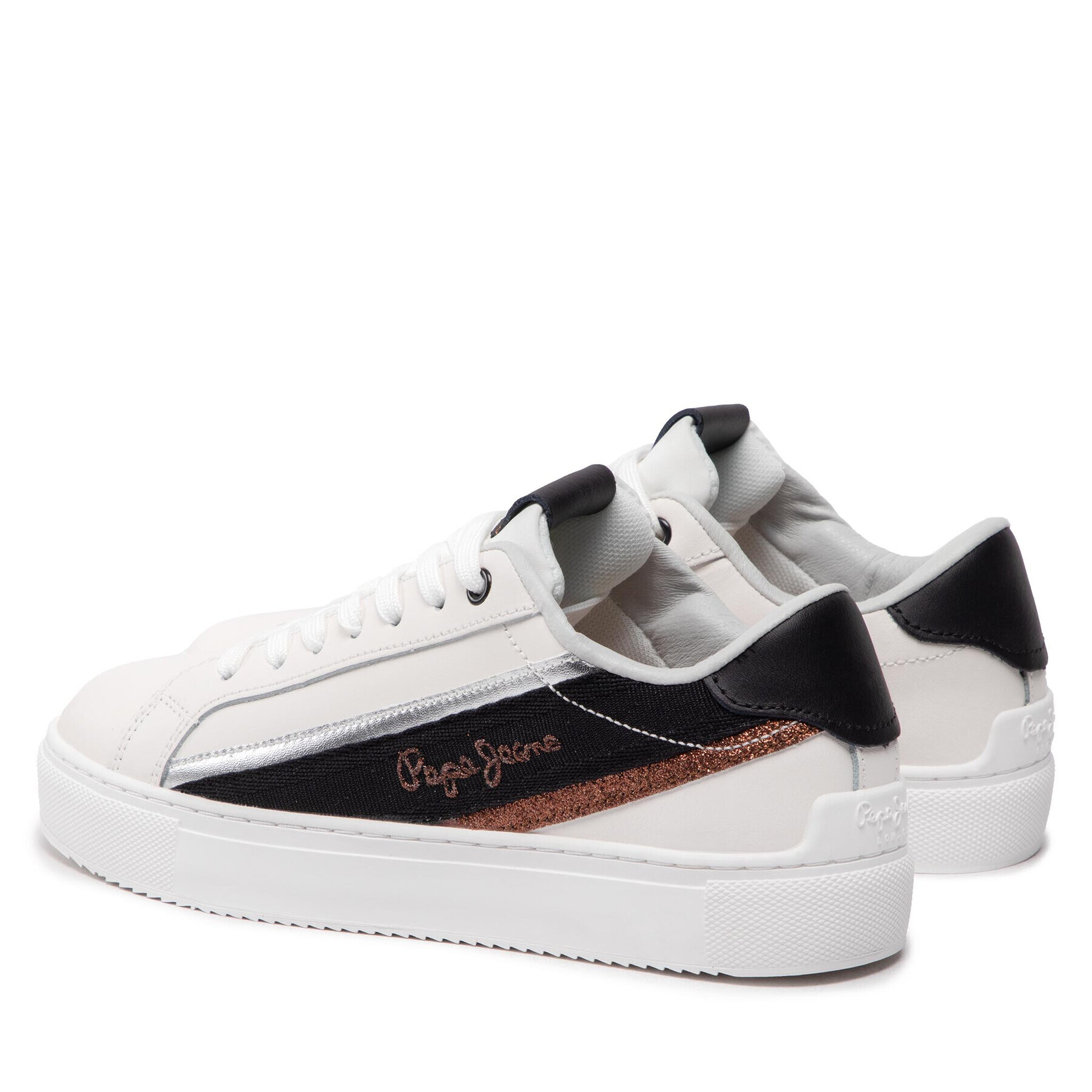 Pepe Jeans Сникърси Adams Brand PLS31402 Бял - Pepit.bg