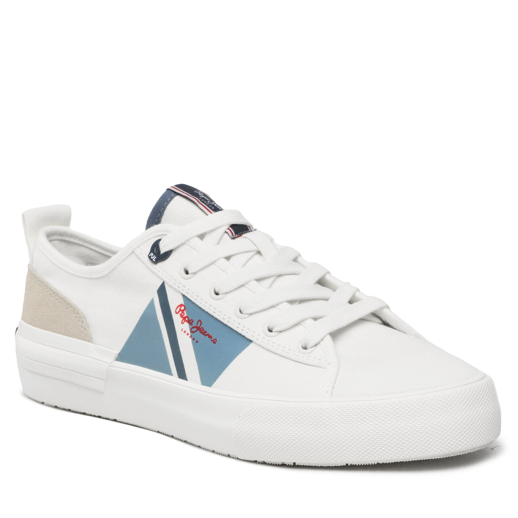 Pepe Jeans Сникърси Allen Flag Color PMS30903 Бял - Pepit.bg