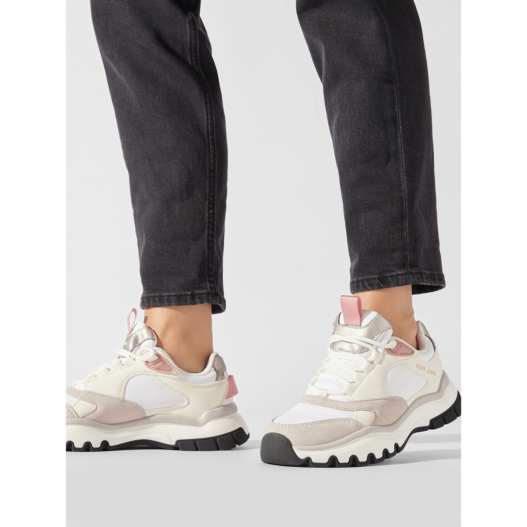 Pepe Jeans Сникърси Banksy Plain PLS31482 Бял - Pepit.bg