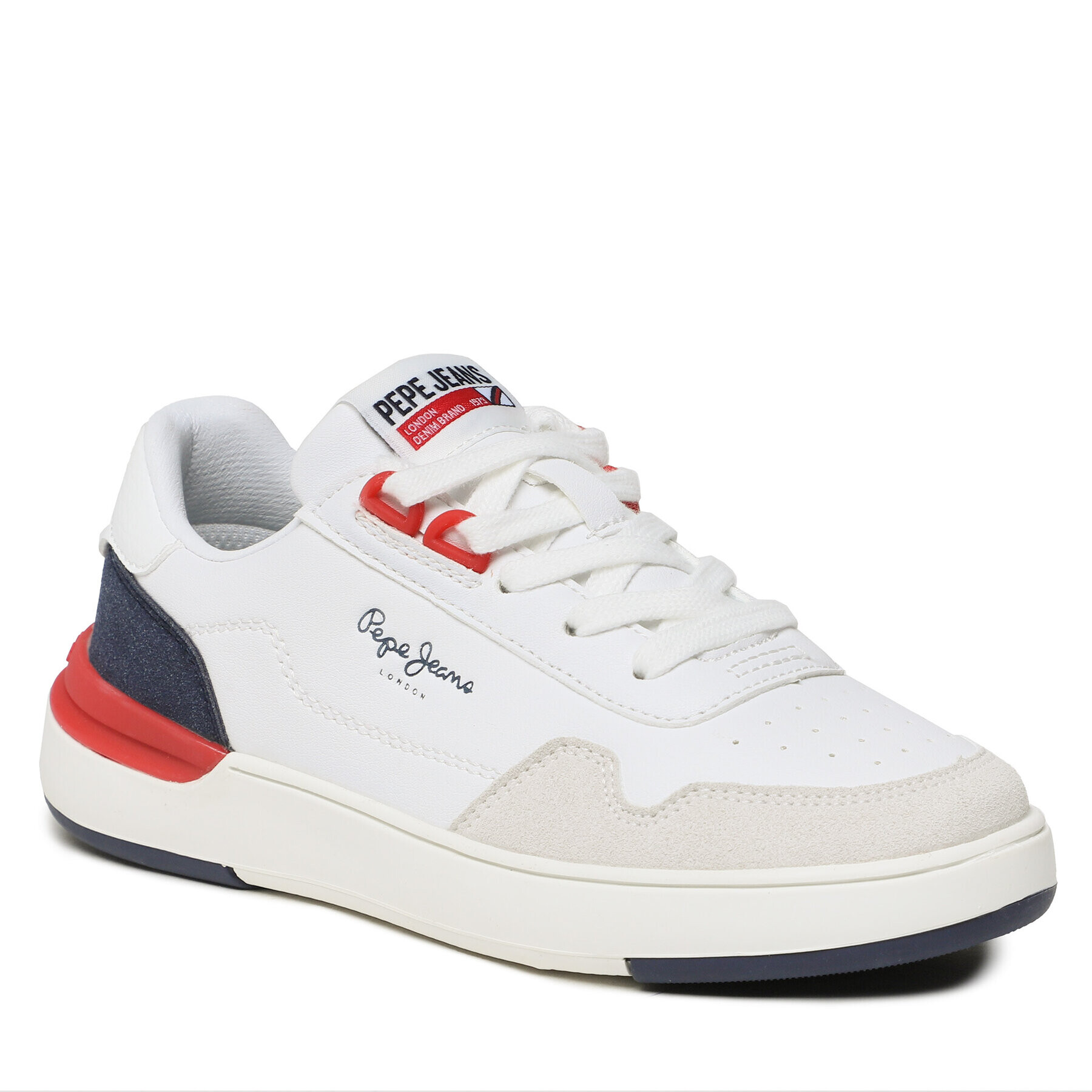 Pepe Jeans Сникърси Baxter Basket B PBS30563 Бял - Pepit.bg