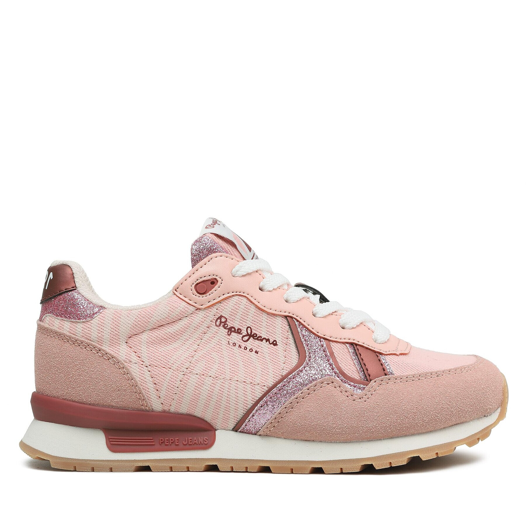 Pepe Jeans Сникърси Brit Animal G PGS30574 Розов - Pepit.bg