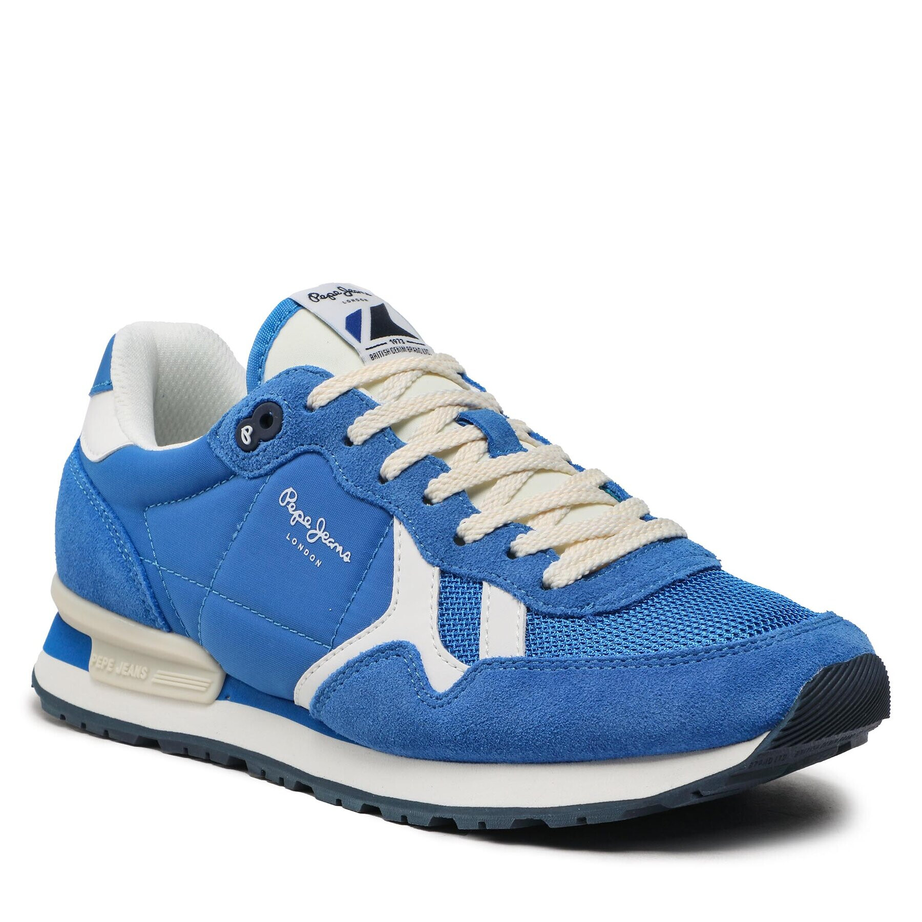 Pepe Jeans Сникърси Brit Man Heritage PMS30924 Син - Pepit.bg
