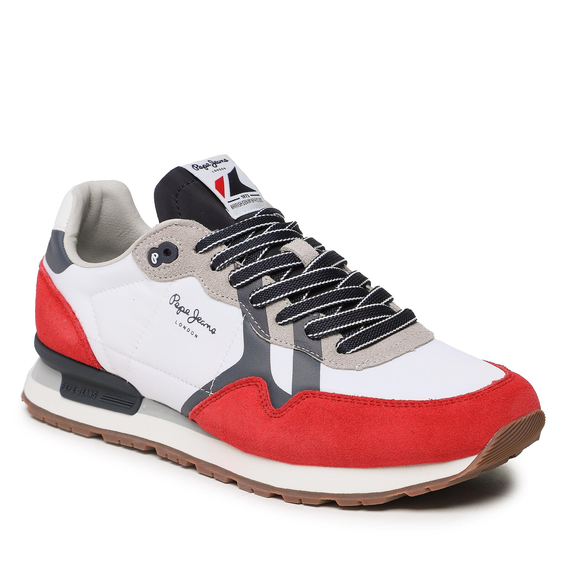 Pepe Jeans Сникърси Brit Man Print PMS30923 Бял - Pepit.bg