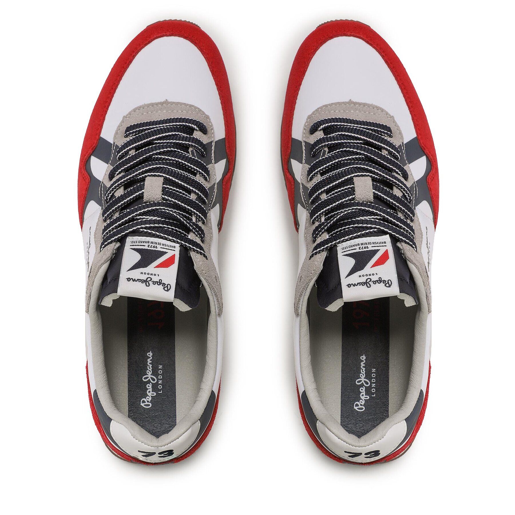 Pepe Jeans Сникърси Brit Man Print PMS30923 Бял - Pepit.bg
