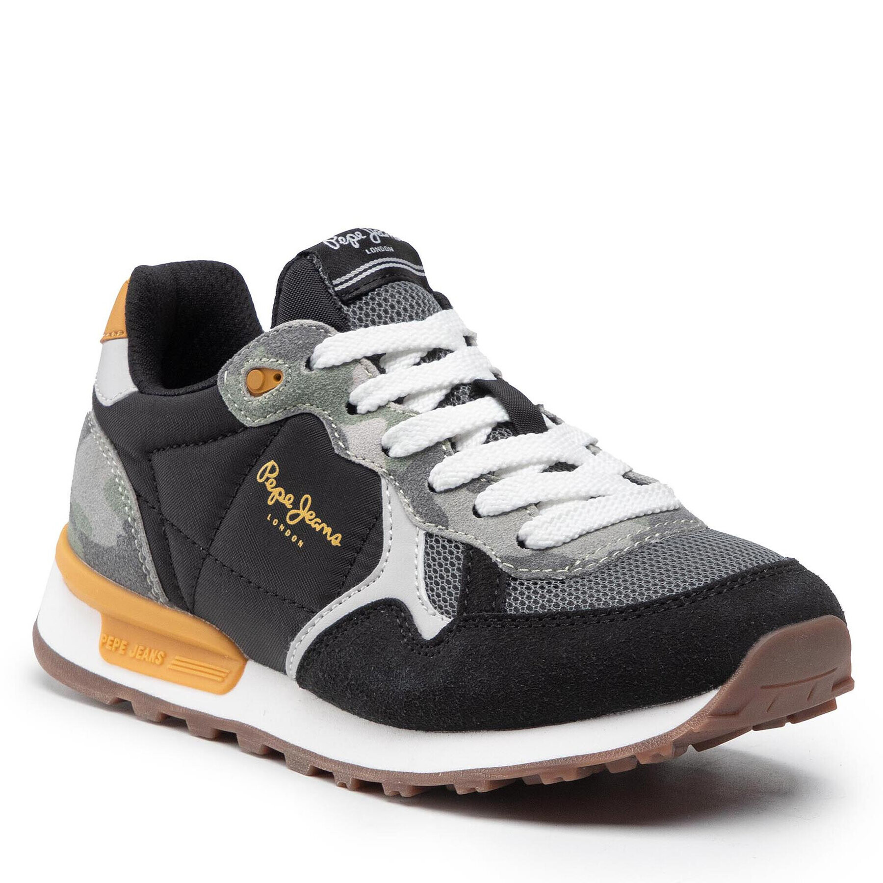 Pepe Jeans Сникърси Britt Camo Boys PBS30493 Черен - Pepit.bg