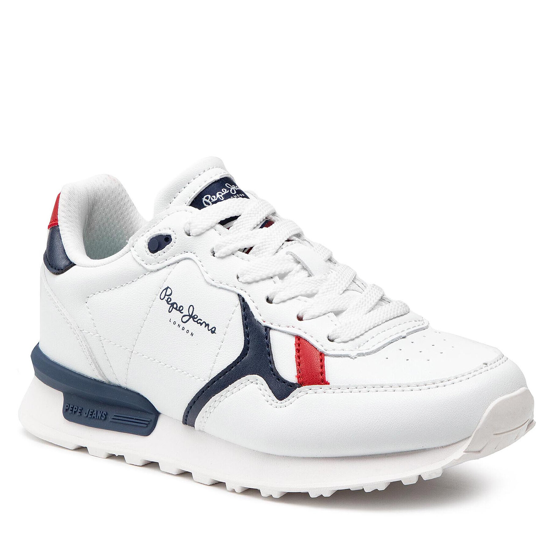 Pepe Jeans Сникърси Britt College Boys PBS30494 Бял - Pepit.bg