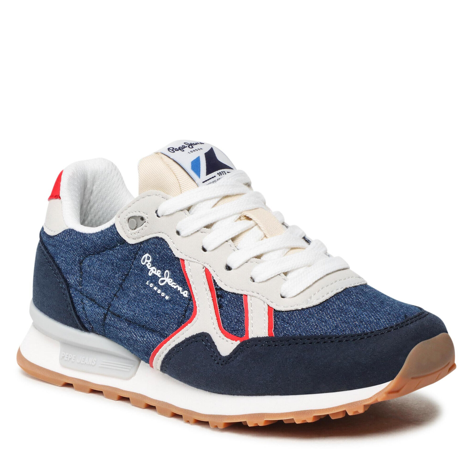 Pepe Jeans Сникърси Britt Denim Boys PBS30516 Тъмносин - Pepit.bg