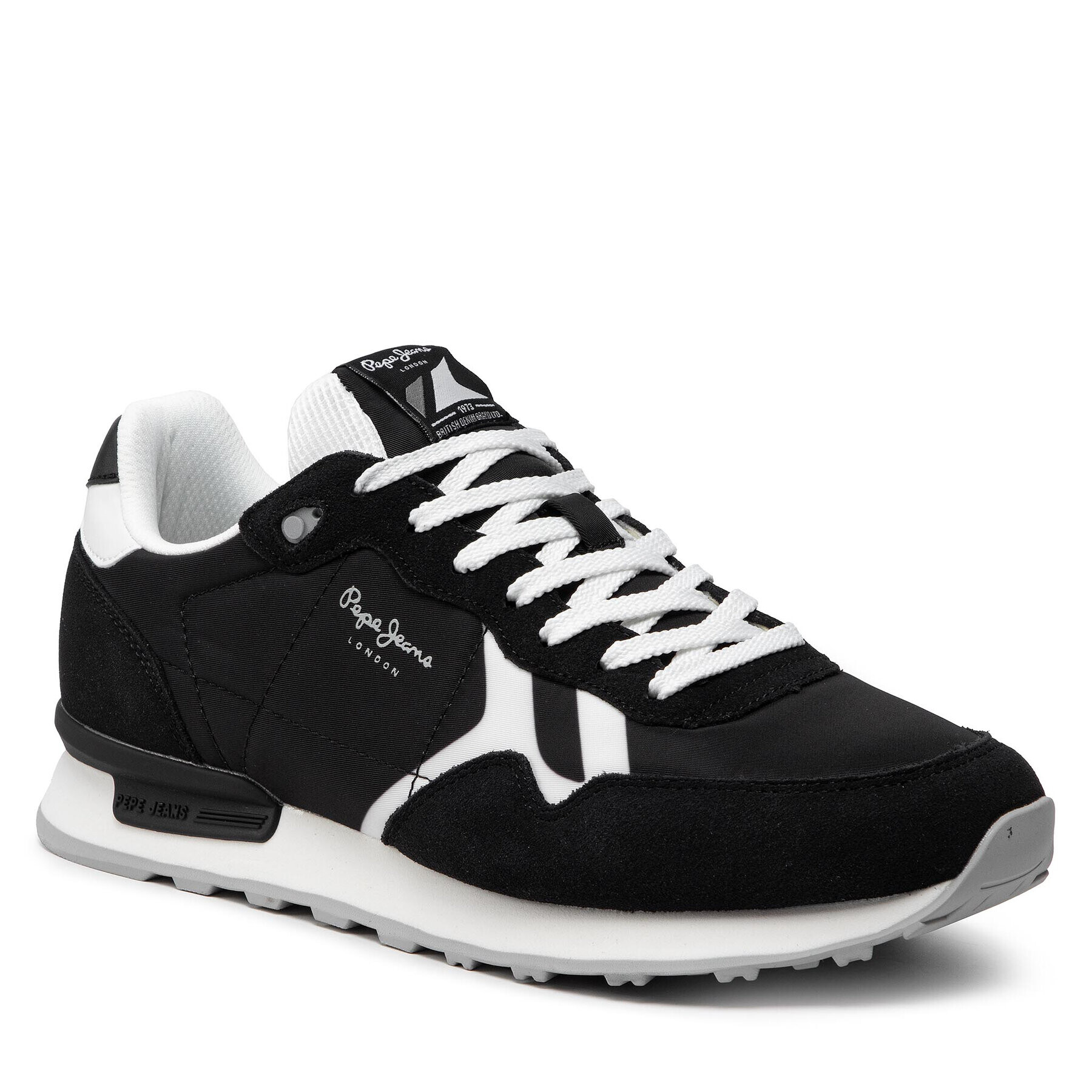 Pepe Jeans Сникърси Britt Man Divided PMS30807 Черен - Pepit.bg
