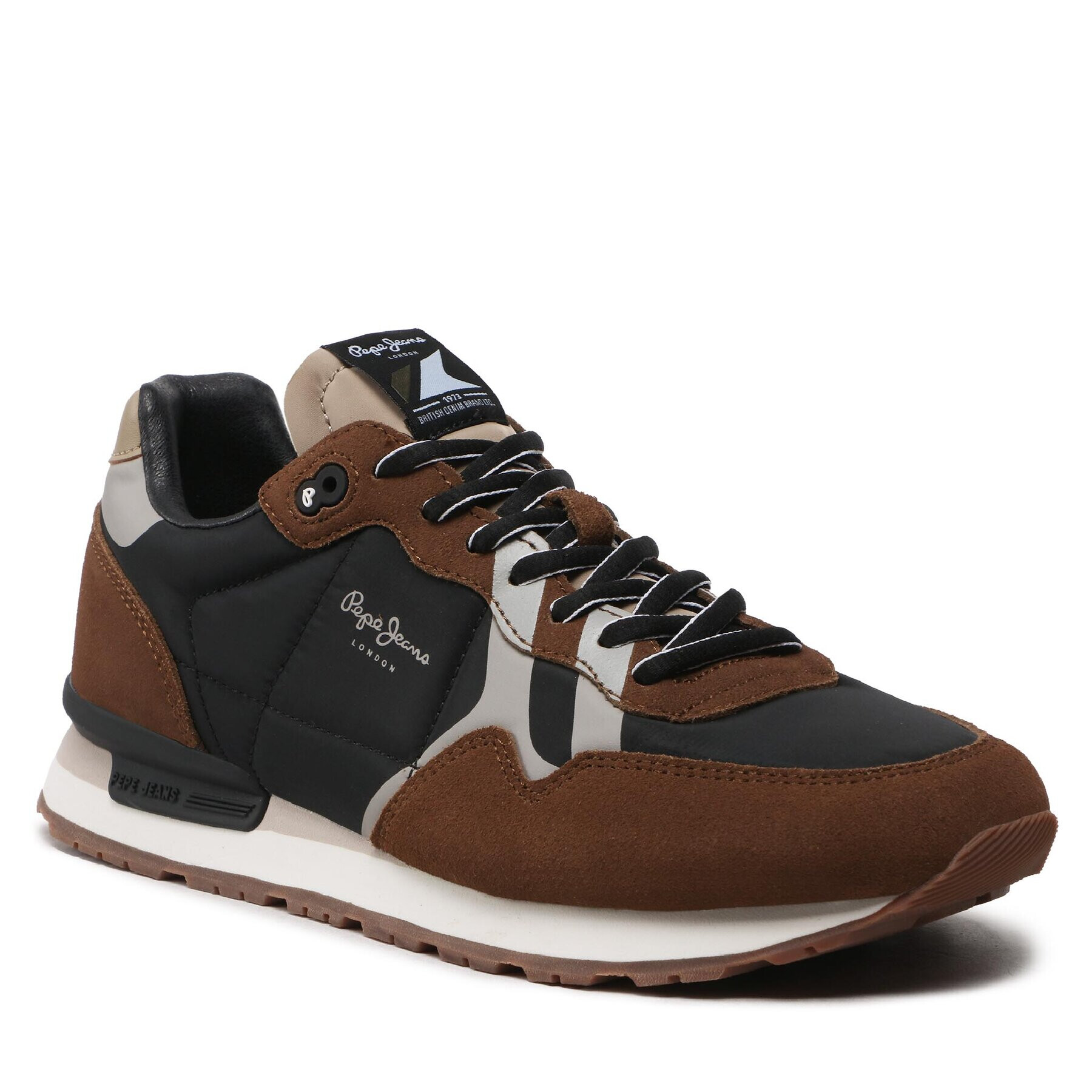 Pepe Jeans Сникърси Britt Man Print PMS30852 Черен - Pepit.bg