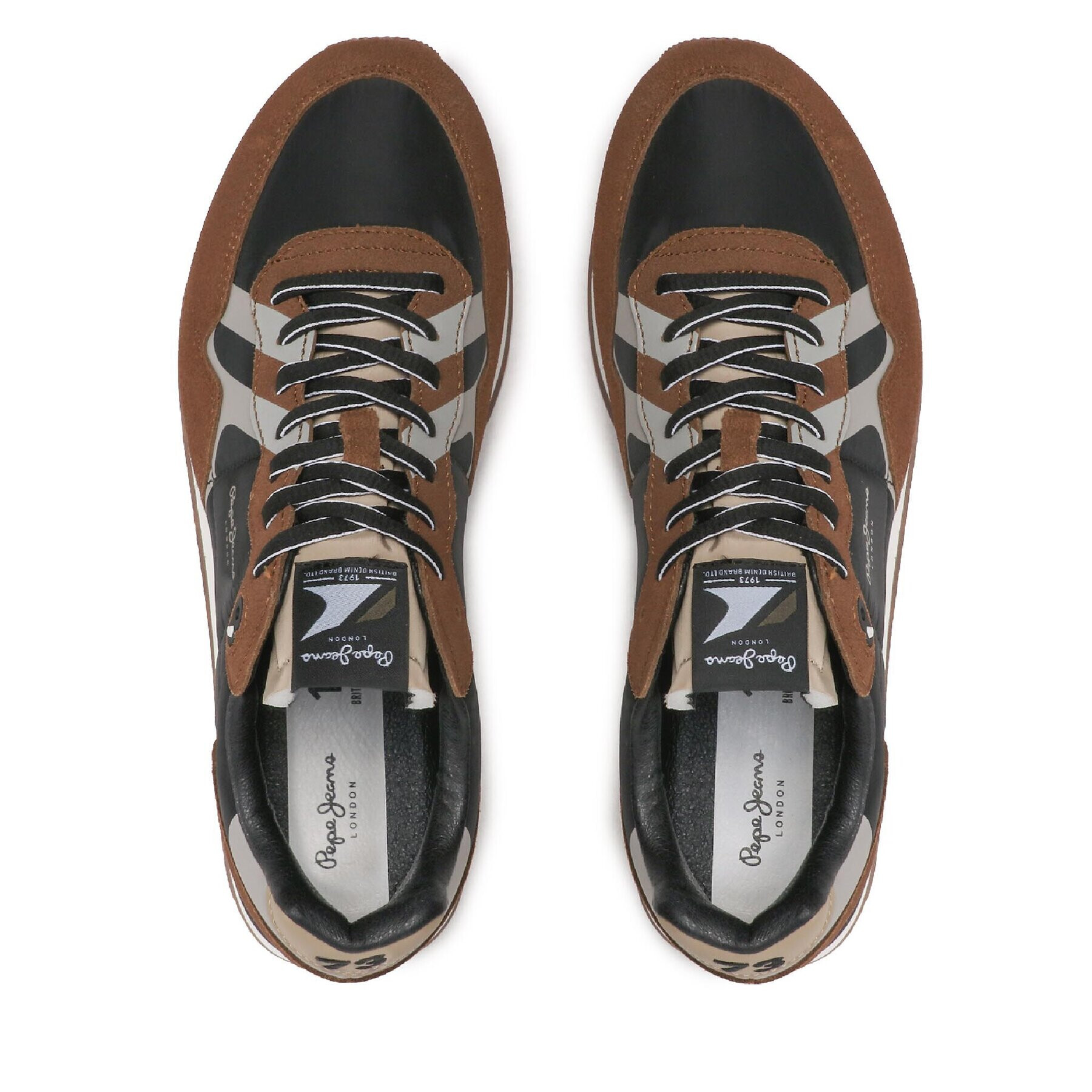 Pepe Jeans Сникърси Britt Man Print PMS30852 Черен - Pepit.bg