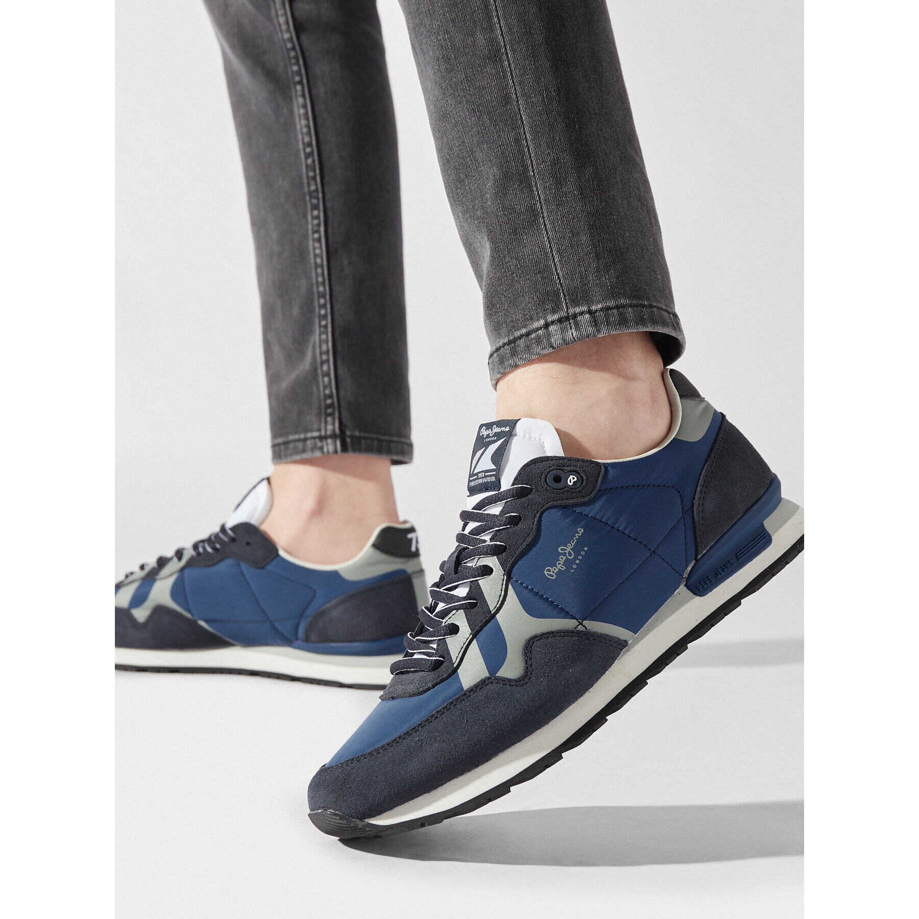 Pepe Jeans Сникърси Britt Man Print PMS30852 Тъмносин - Pepit.bg