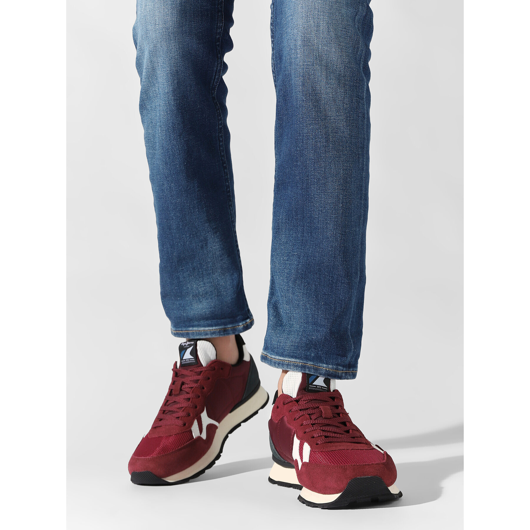 Pepe Jeans Сникърси Britt Man Studio Green PMS30851 Бордо - Pepit.bg