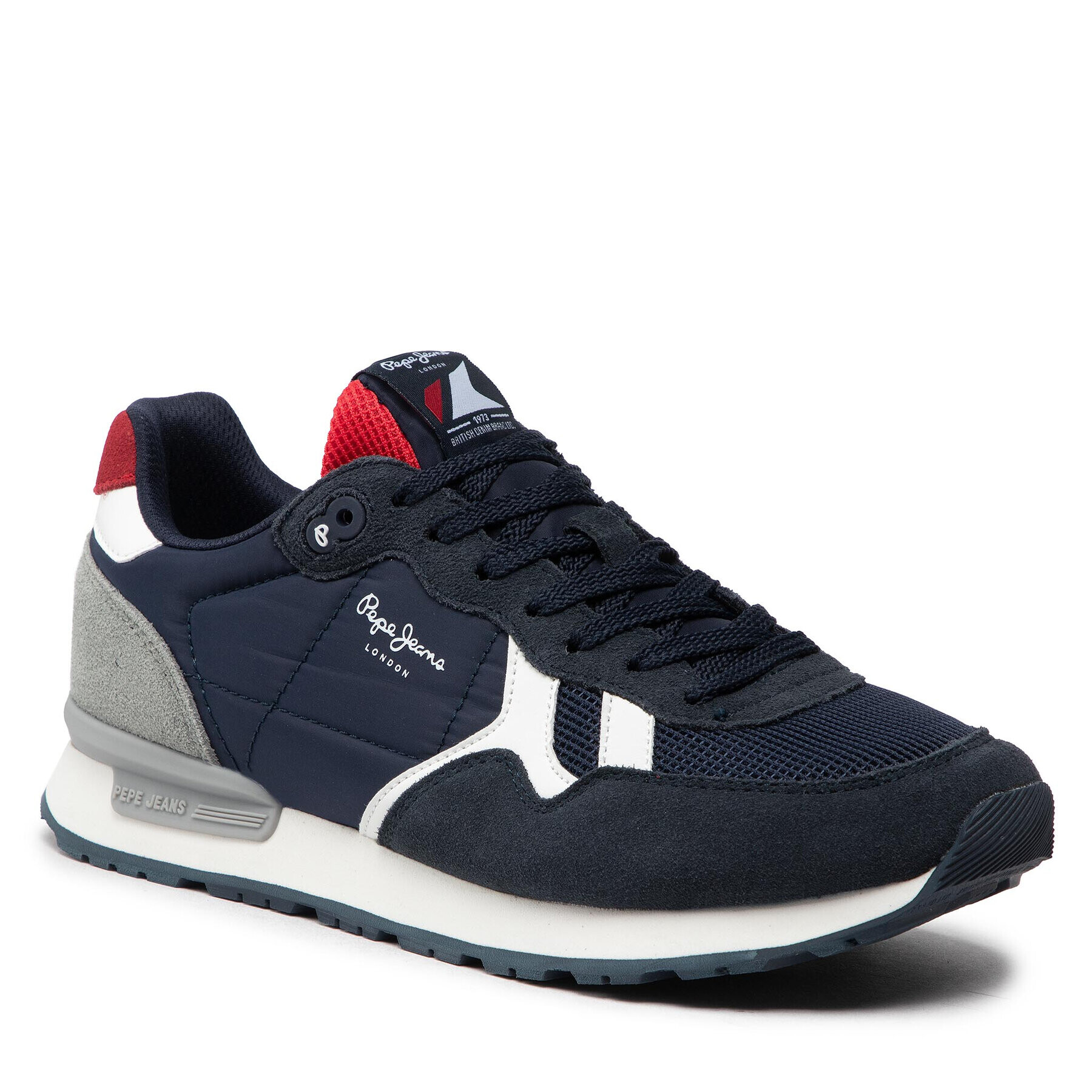 Pepe Jeans Сникърси Britt Man Studio Green PMS30851 Тъмносин - Pepit.bg