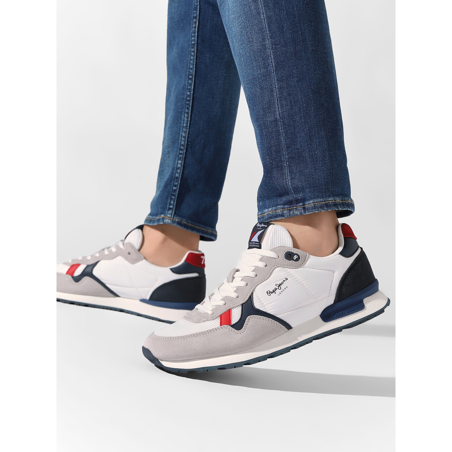 Pepe Jeans Сникърси Britt Man Studio PMS30851 Бял - Pepit.bg
