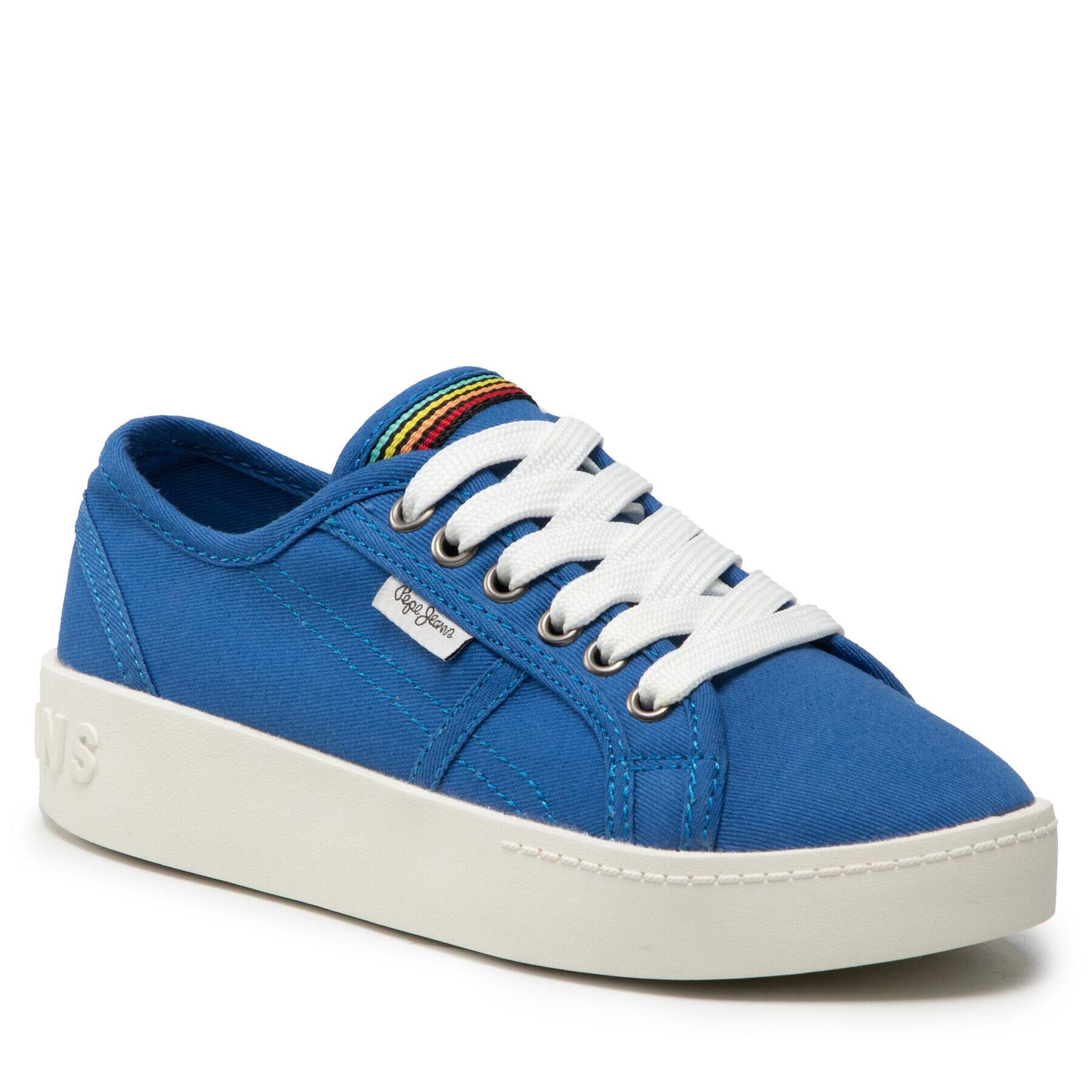 Pepe Jeans Сникърси Brixton Canvas PGS30448 Син - Pepit.bg
