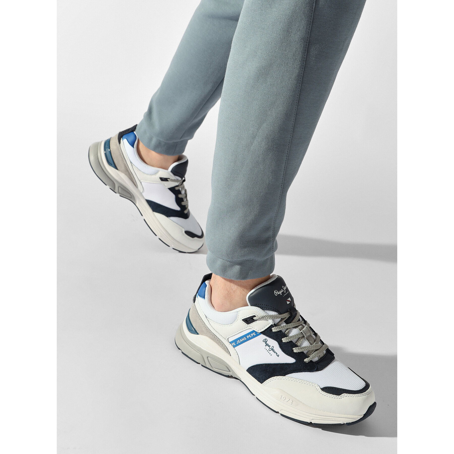 Pepe Jeans Сникърси Dave Urban PMS30935 Бял - Pepit.bg