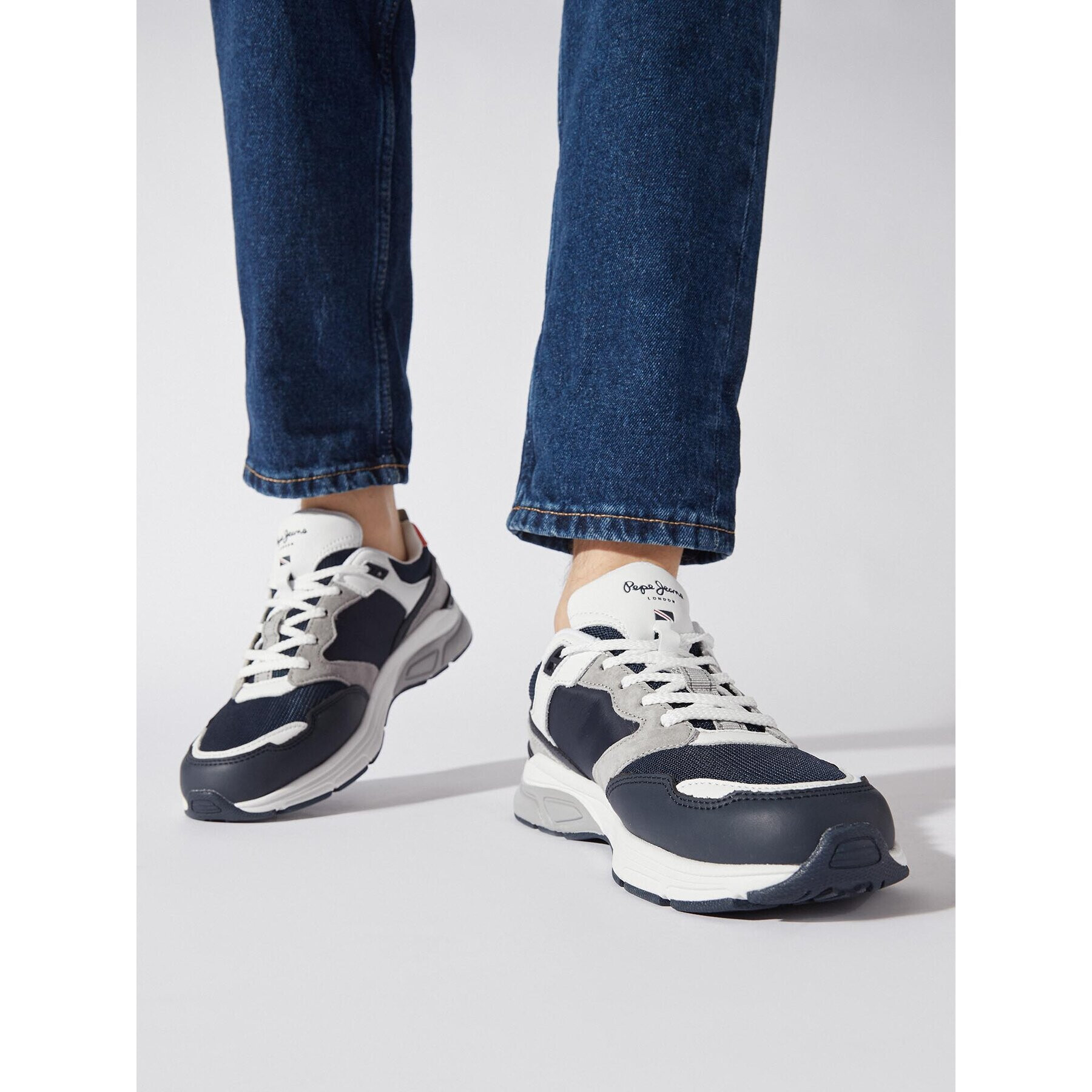 Pepe Jeans Сникърси Dave Urban PMS30935 Тъмносин - Pepit.bg