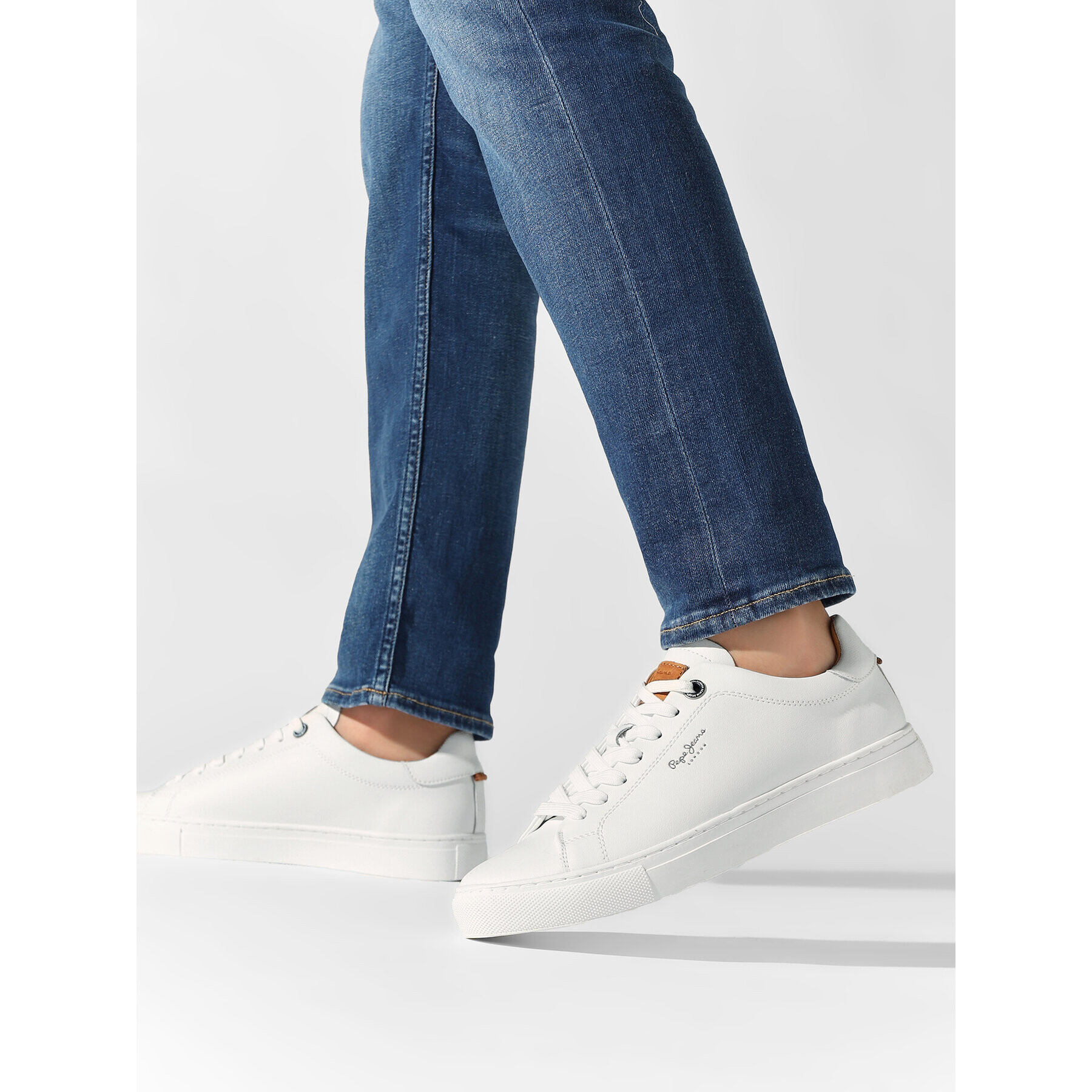 Pepe Jeans Сникърси Joe Cup One PMS30840 Бял - Pepit.bg