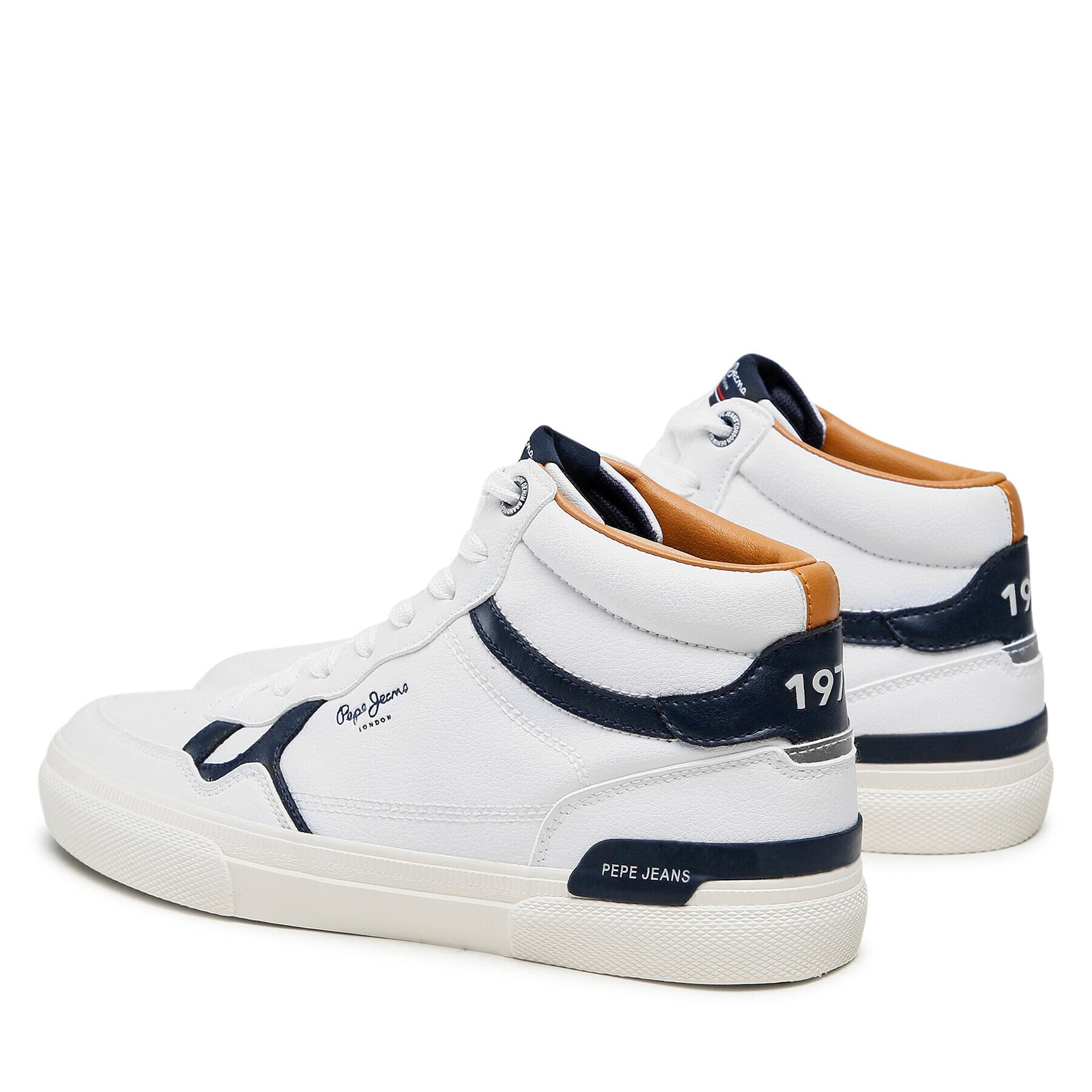 Pepe Jeans Сникърси Kenton Britt Boot PMS30762 Бял - Pepit.bg