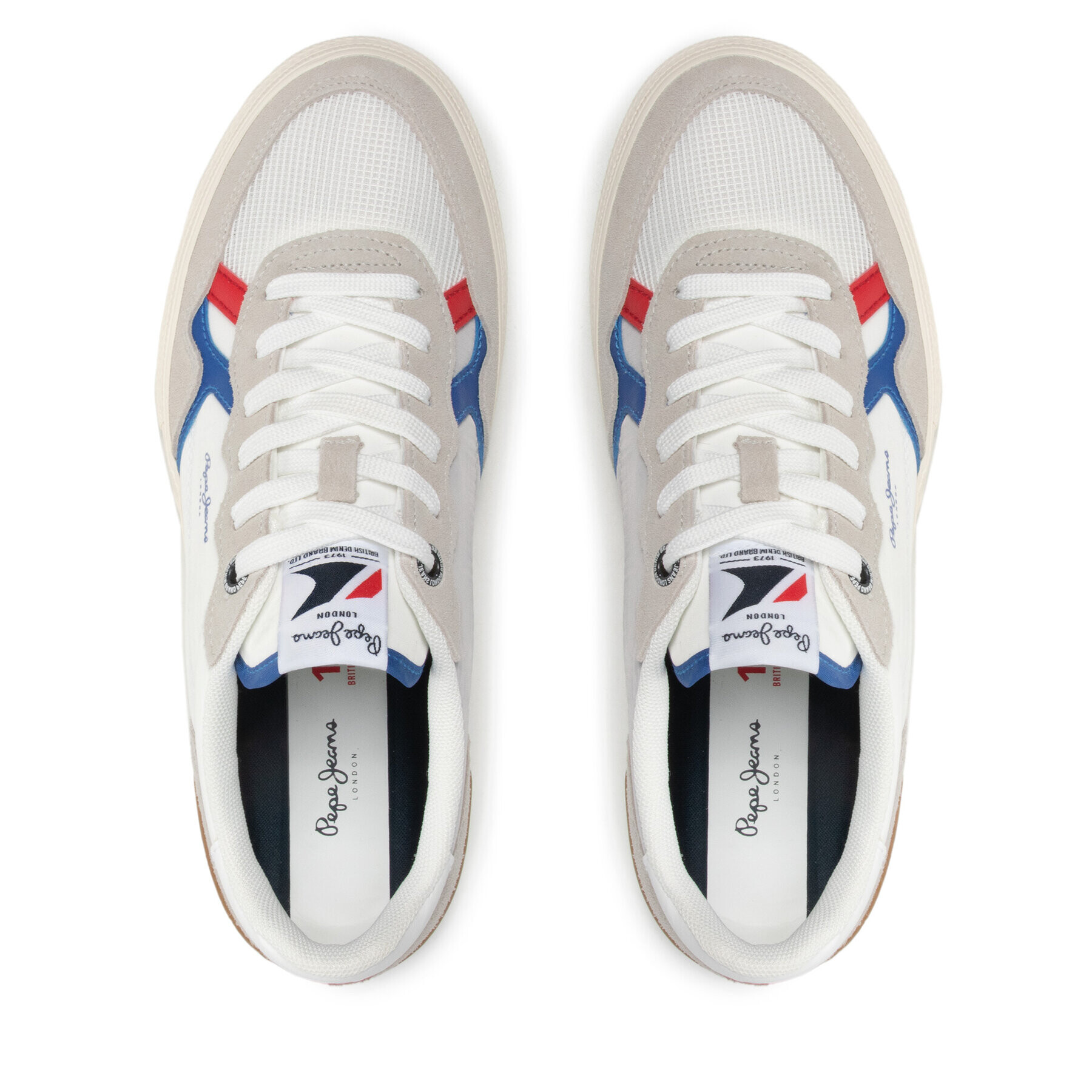 Pepe Jeans Сникърси Kenton Britt Divided PMS30810 Бял - Pepit.bg