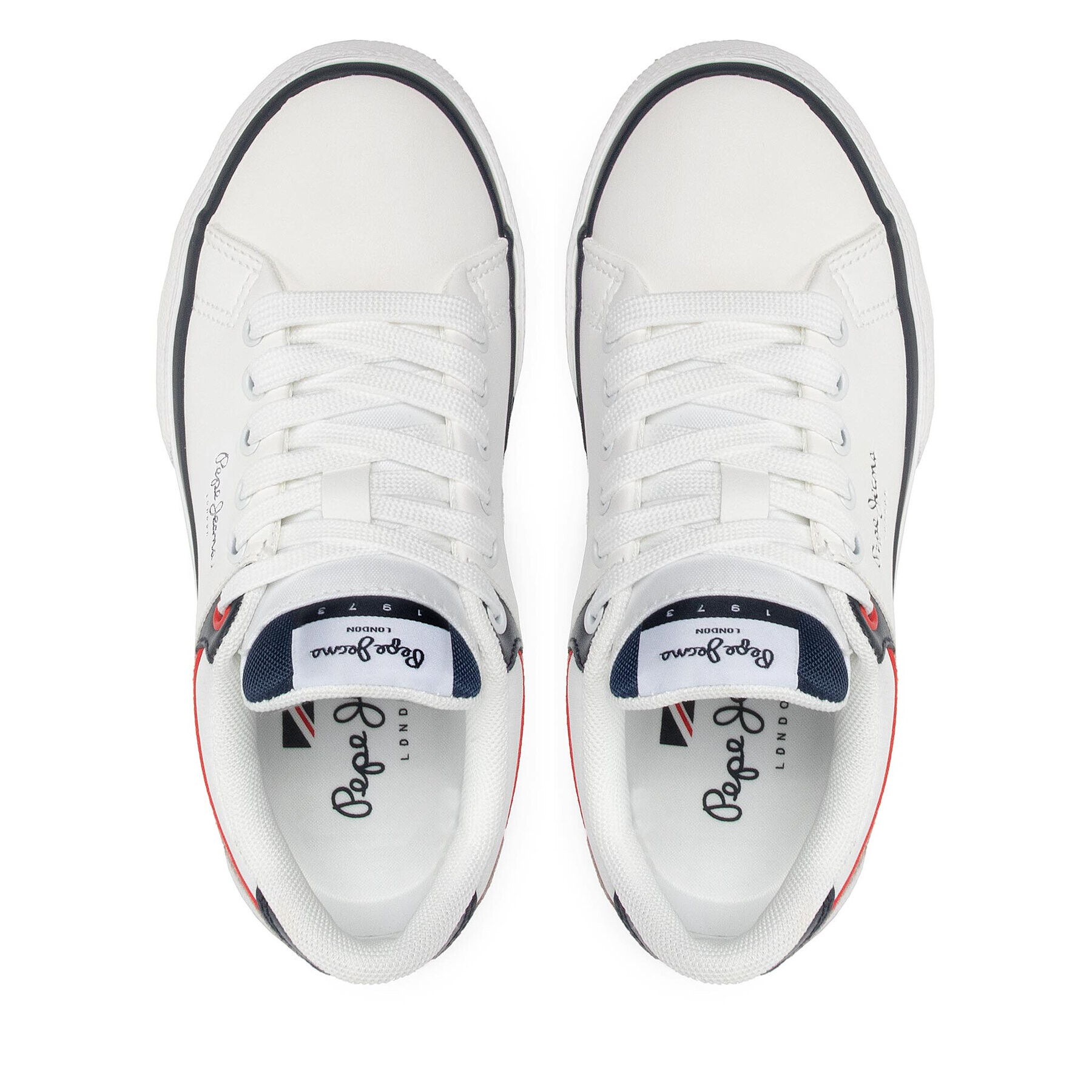 Pepe Jeans Сникърси Kenton Class Boy PBS30511 Бял - Pepit.bg