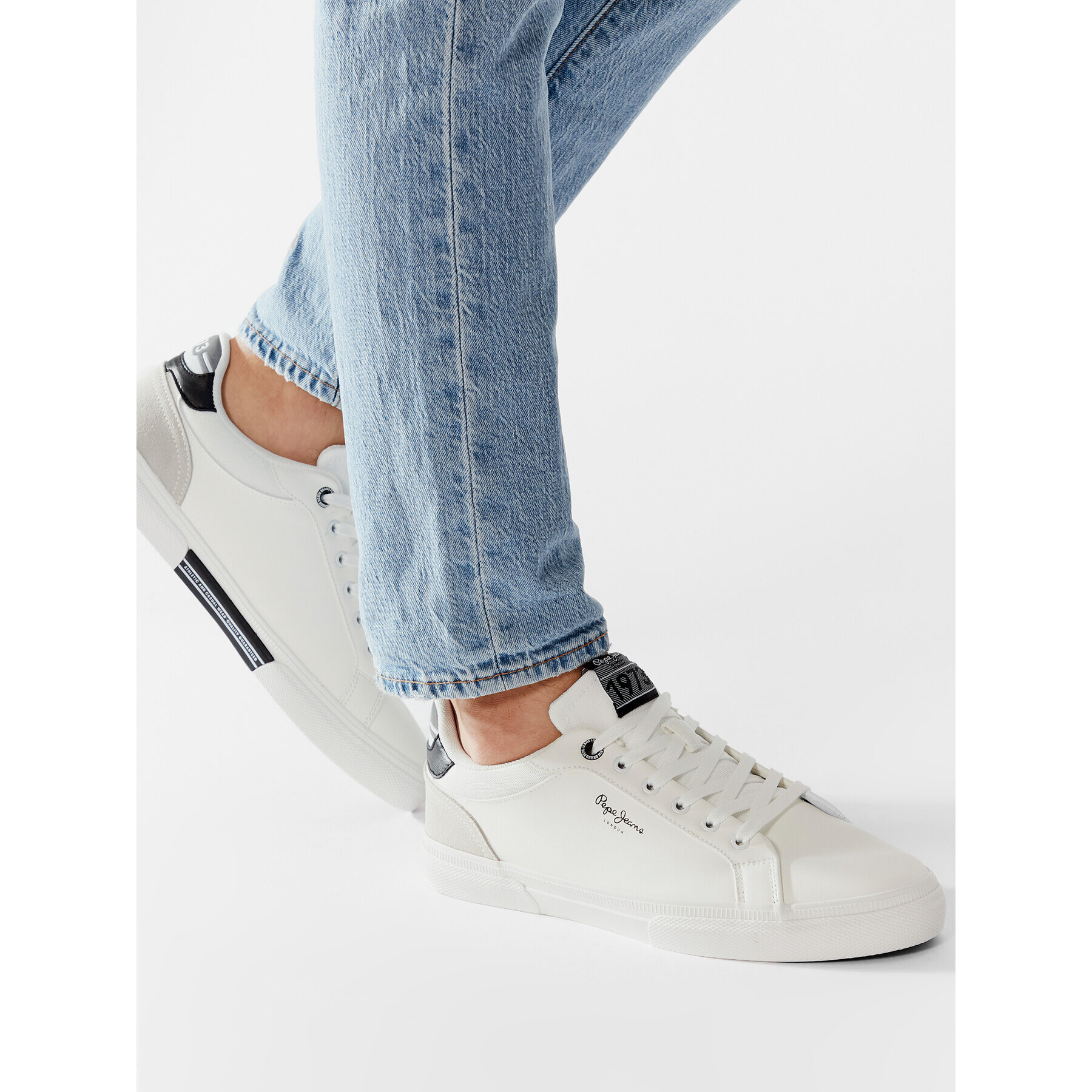 Pepe Jeans Сникърси Kenton Colours PMS30815 Бял - Pepit.bg