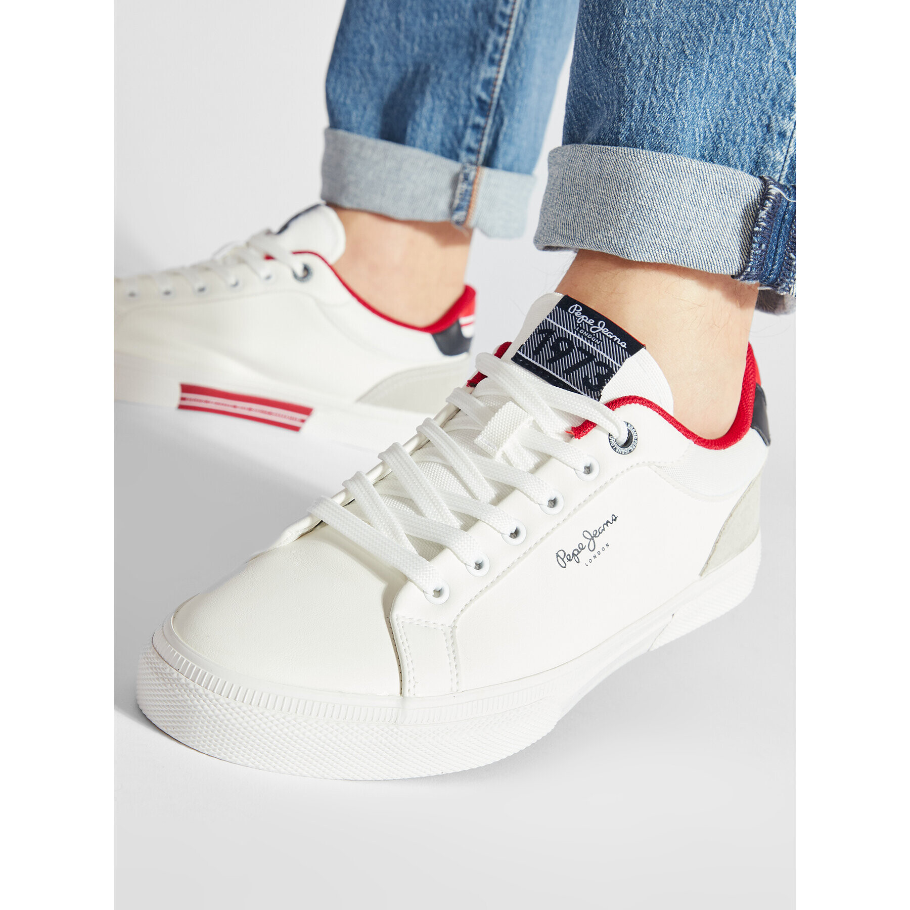 Pepe Jeans Сникърси Kenton Colours PMS30815 Бял - Pepit.bg