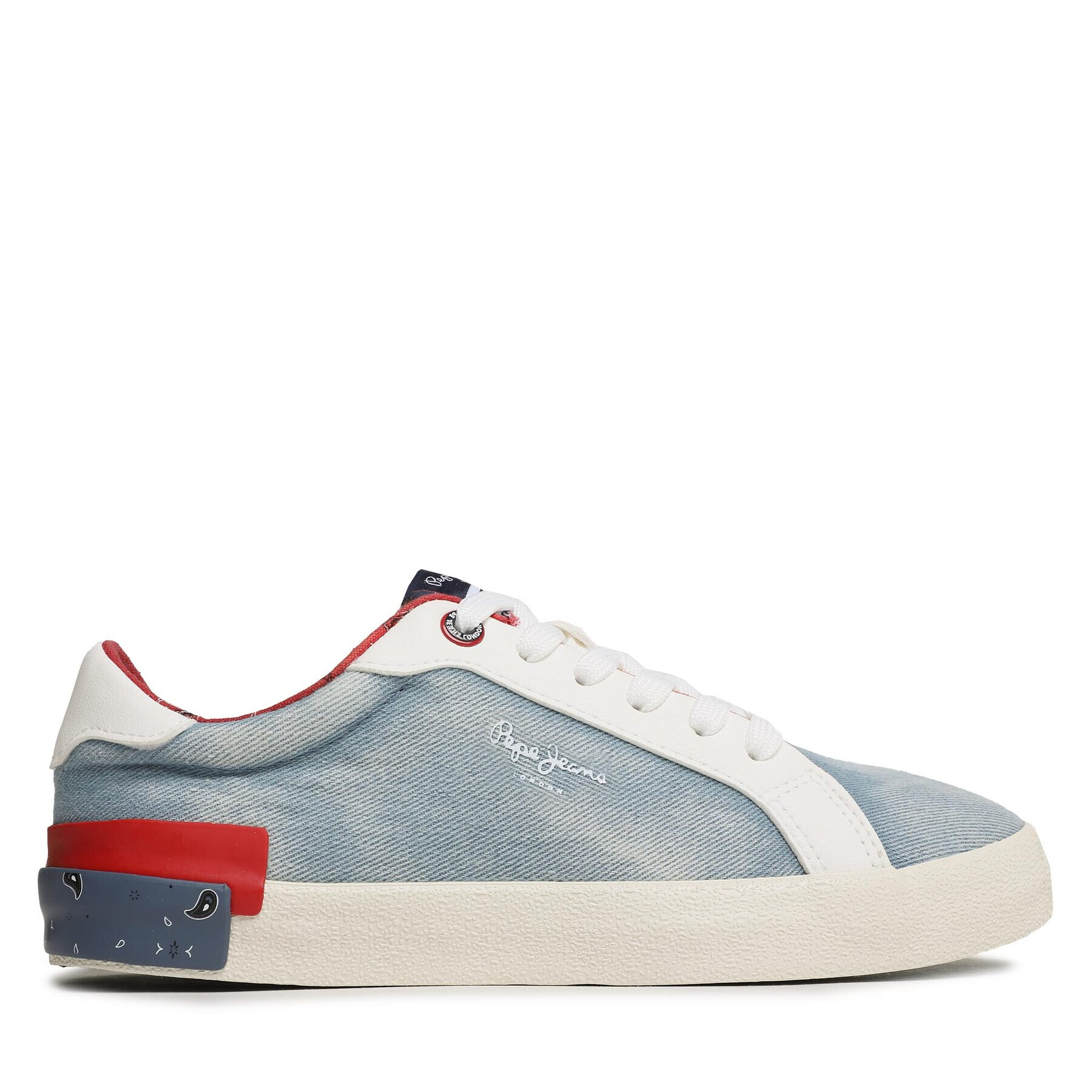 Pepe Jeans Сникърси Kenton Denim W PLS31442 Син - Pepit.bg