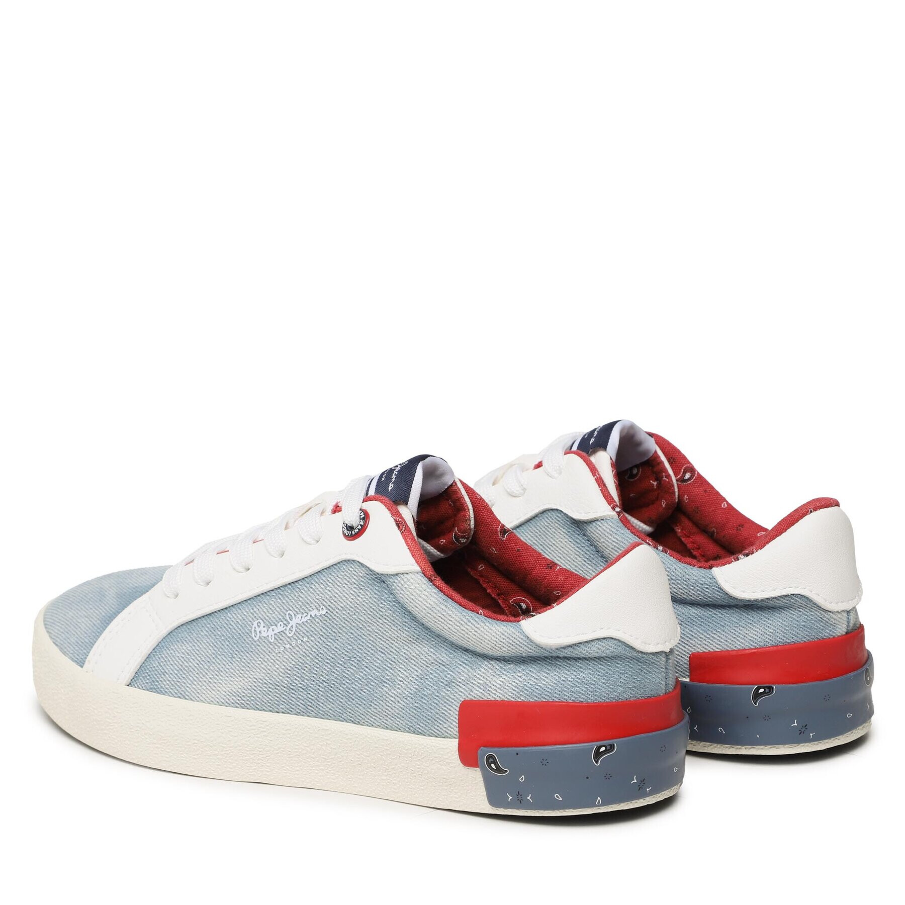 Pepe Jeans Сникърси Kenton Denim W PLS31442 Син - Pepit.bg