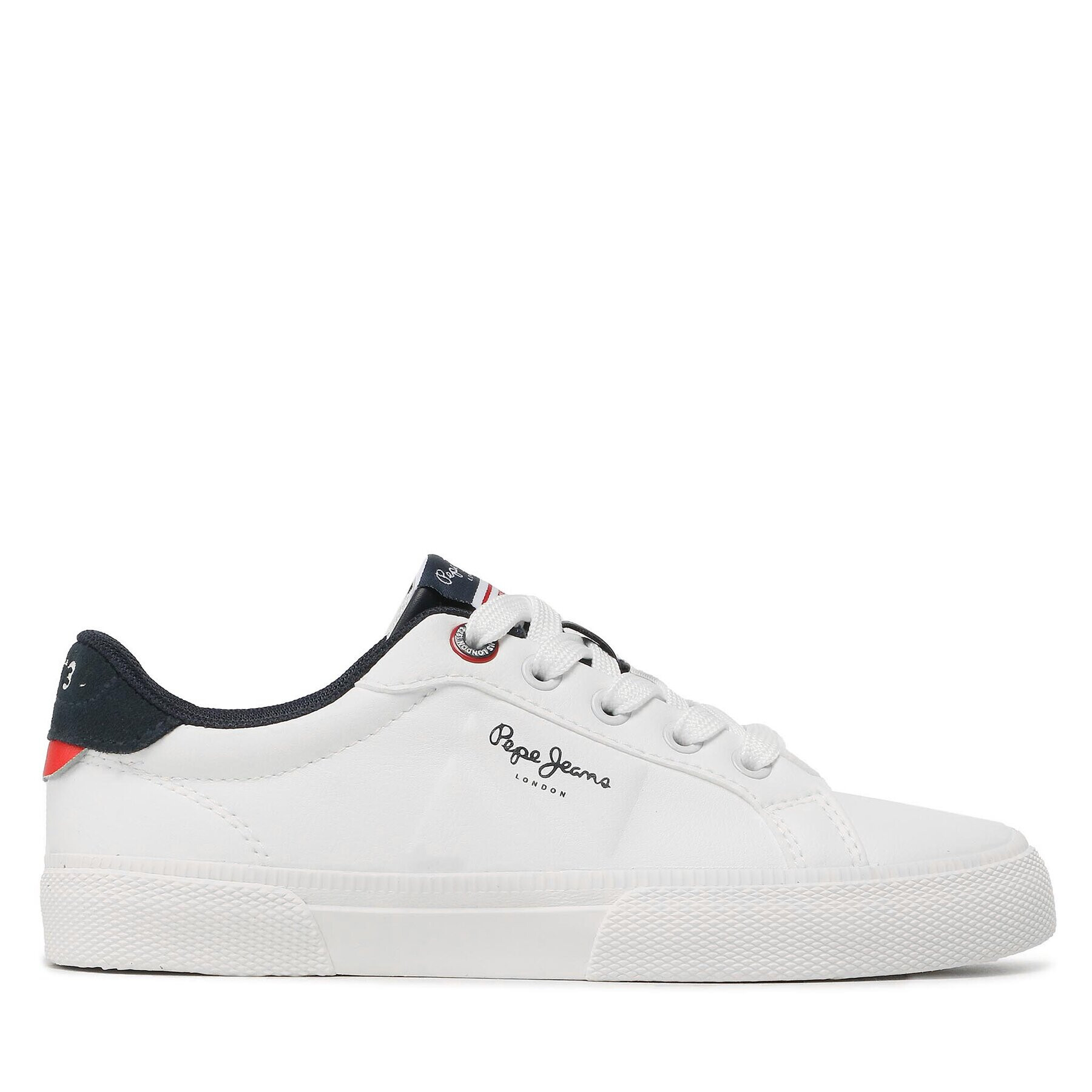 Pepe Jeans Сникърси Kenton Flag B PBS30547 Бял - Pepit.bg