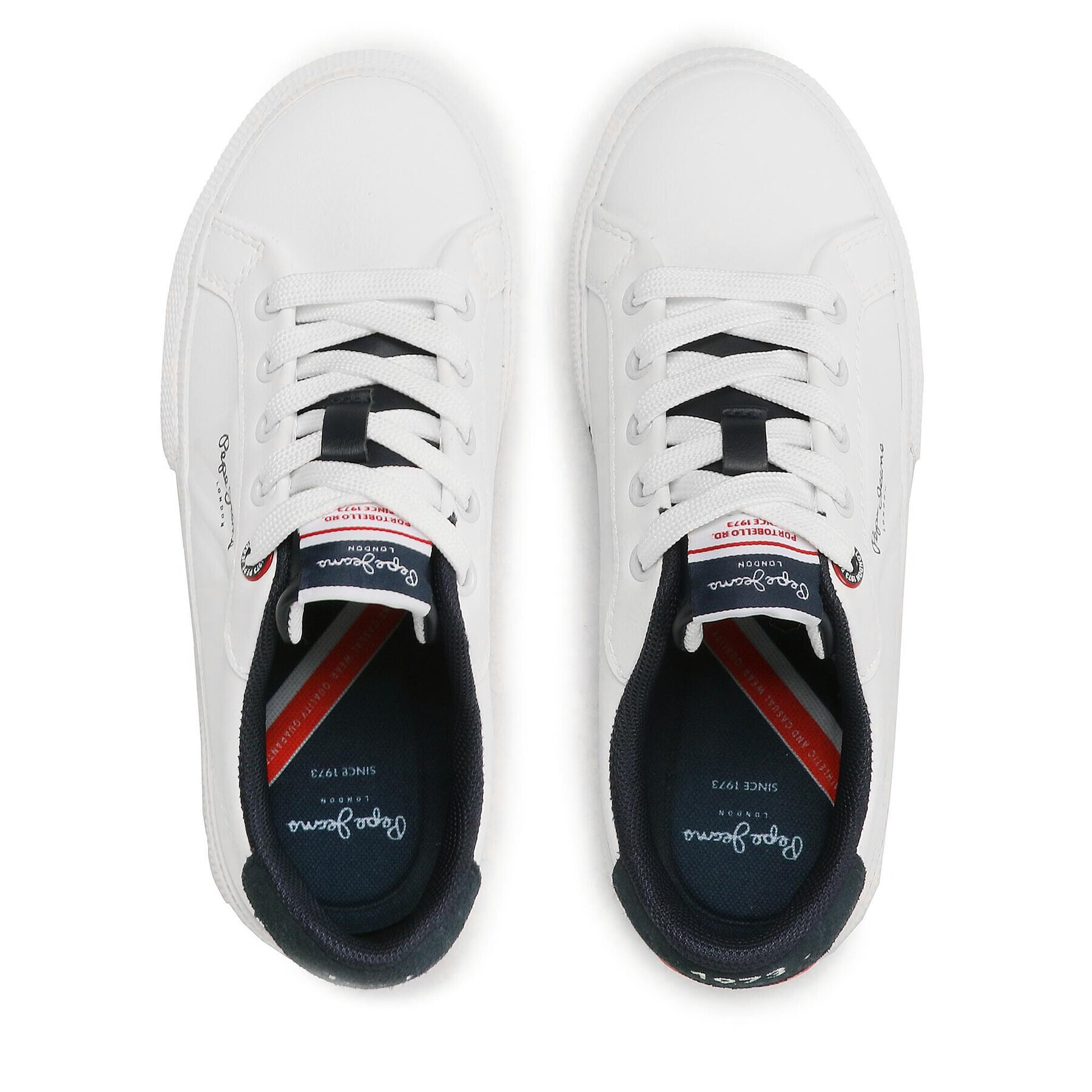 Pepe Jeans Сникърси Kenton Flag B PBS30547 Бял - Pepit.bg