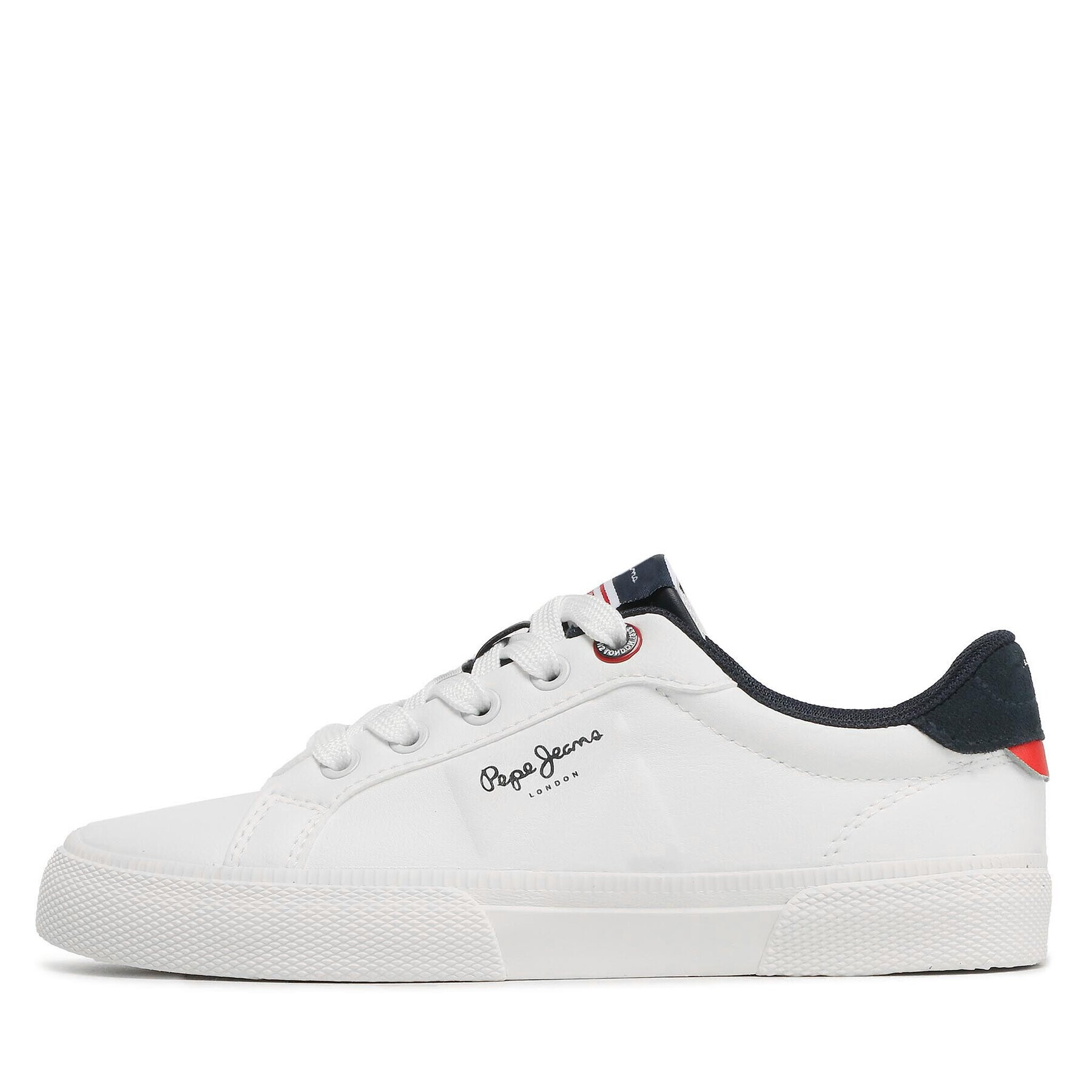 Pepe Jeans Сникърси Kenton Flag B PBS30547 Бял - Pepit.bg