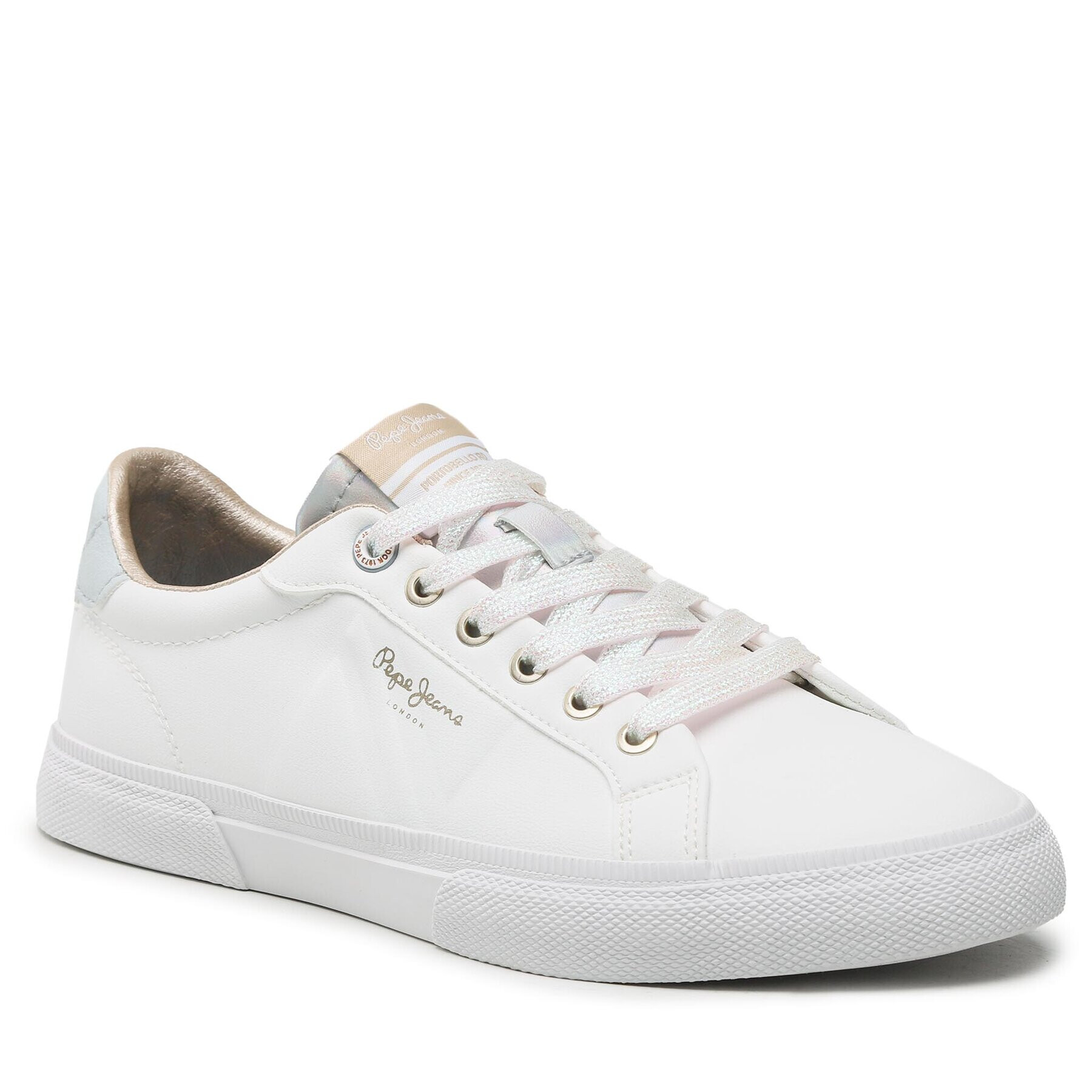 Pepe Jeans Сникърси Kenton Flag W PLS31444 Бял - Pepit.bg