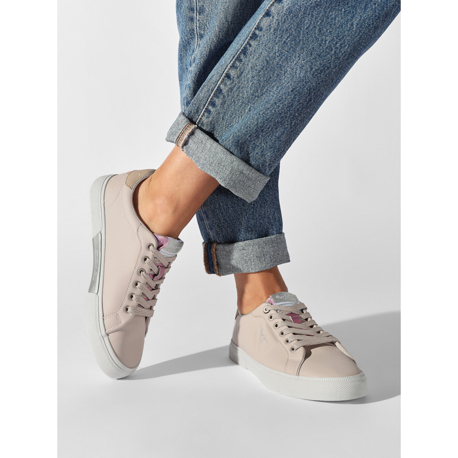 Pepe Jeans Сникърси Kenton Flag W PLS31444 Розов - Pepit.bg