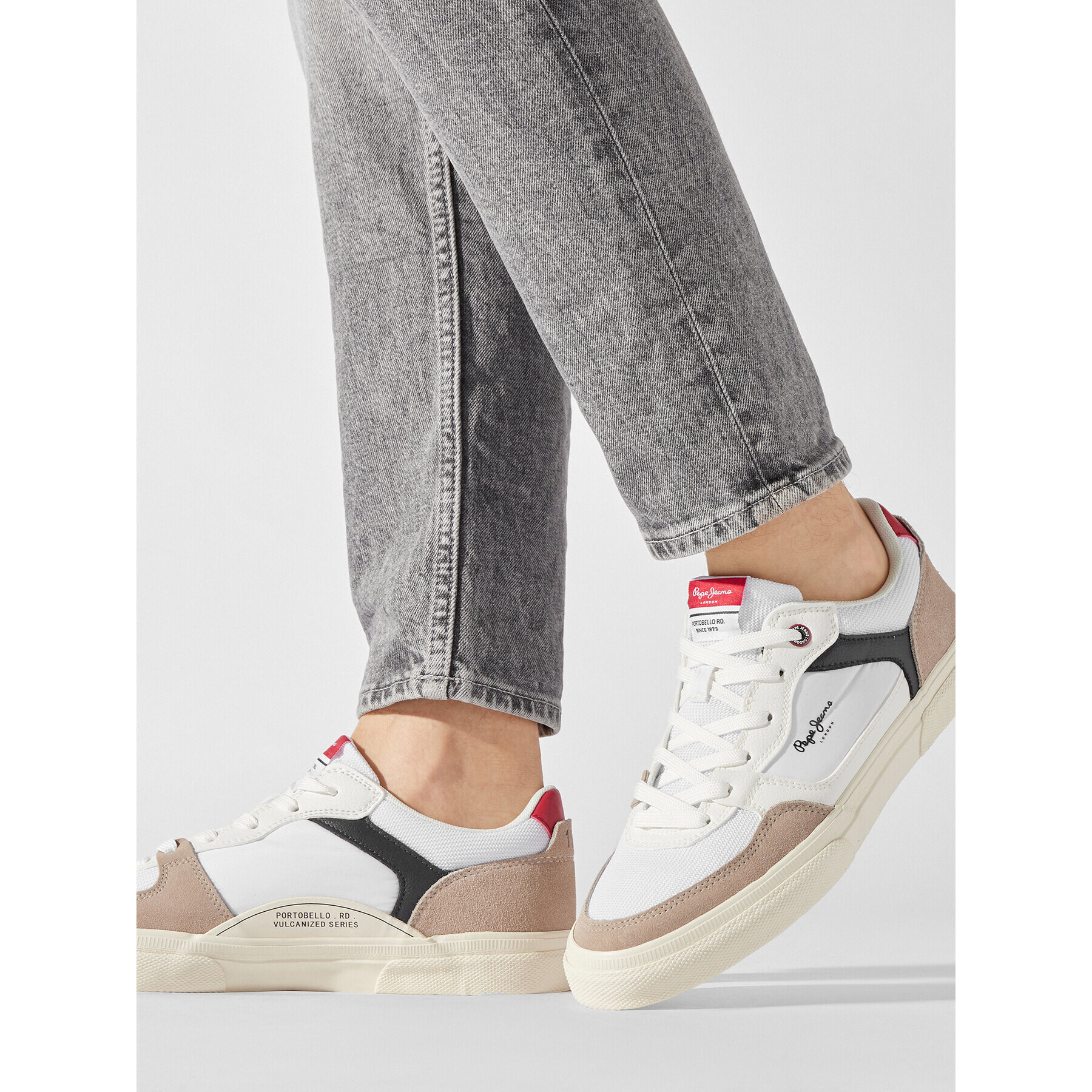 Pepe Jeans Сникърси Kenton Master Mesh PMS30905 Бял - Pepit.bg
