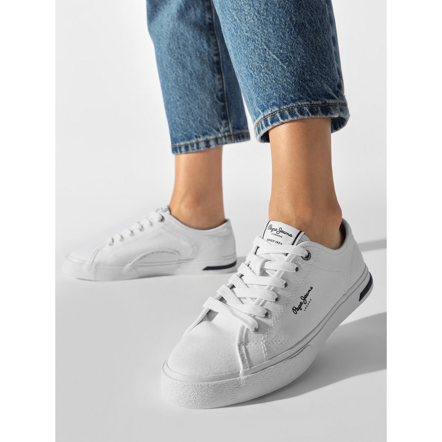 Pepe Jeans Сникърси Kenton Road W PLS31440 Бял - Pepit.bg