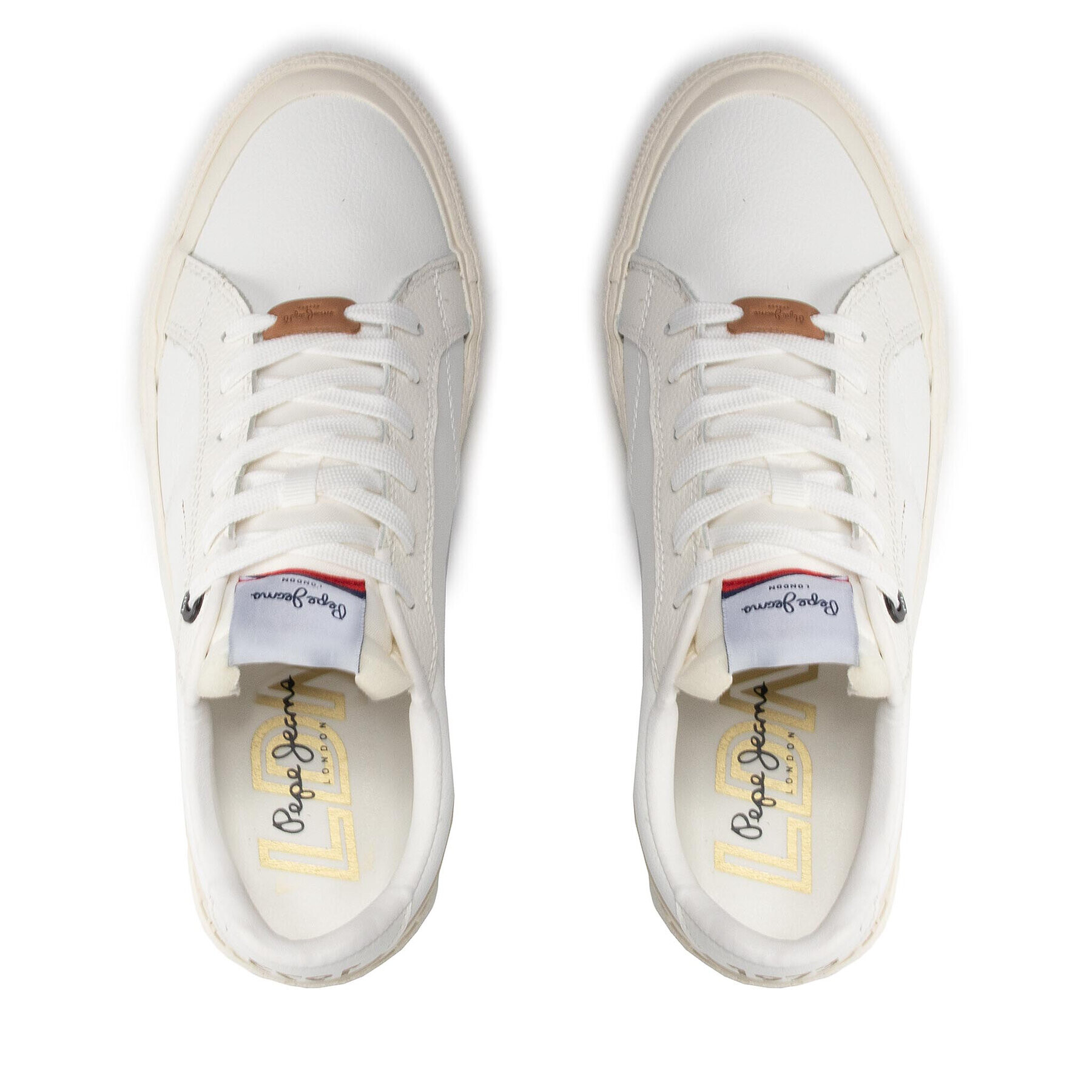 Pepe Jeans Сникърси Kenton Vintage 1973 PMS30814 Бял - Pepit.bg
