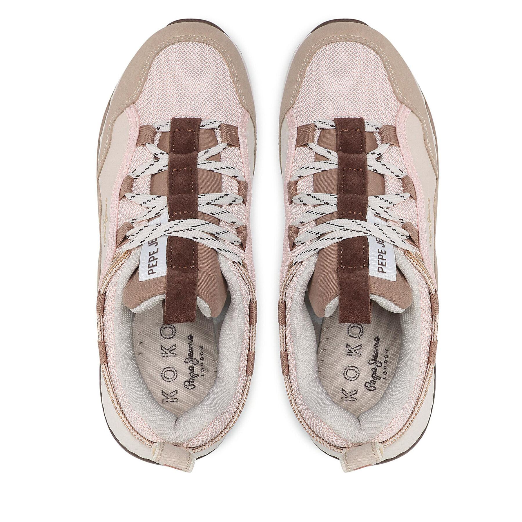 Pepe Jeans Сникърси Koko Palmer PLS31337 Бежов - Pepit.bg