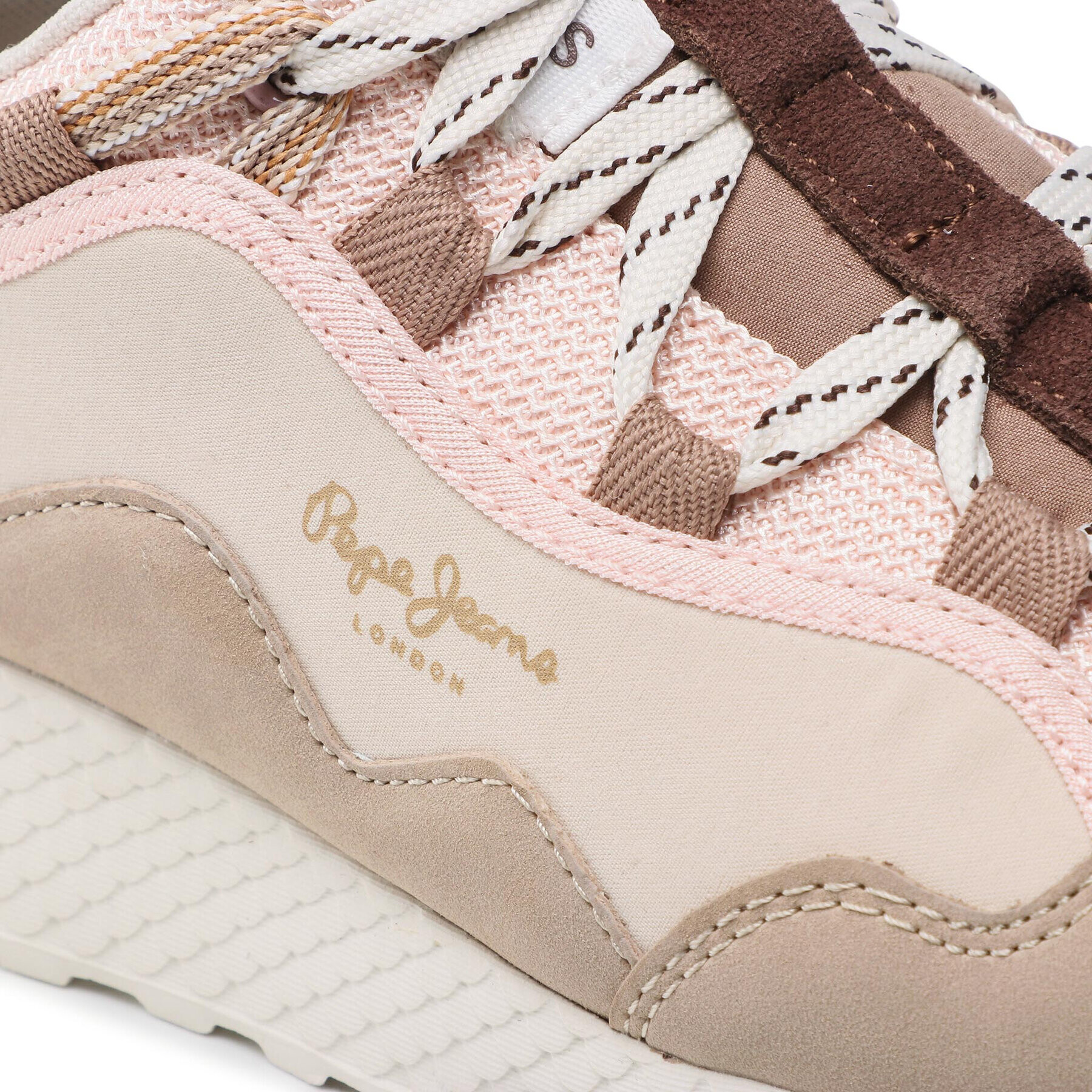 Pepe Jeans Сникърси Koko Palmer PLS31337 Бежов - Pepit.bg