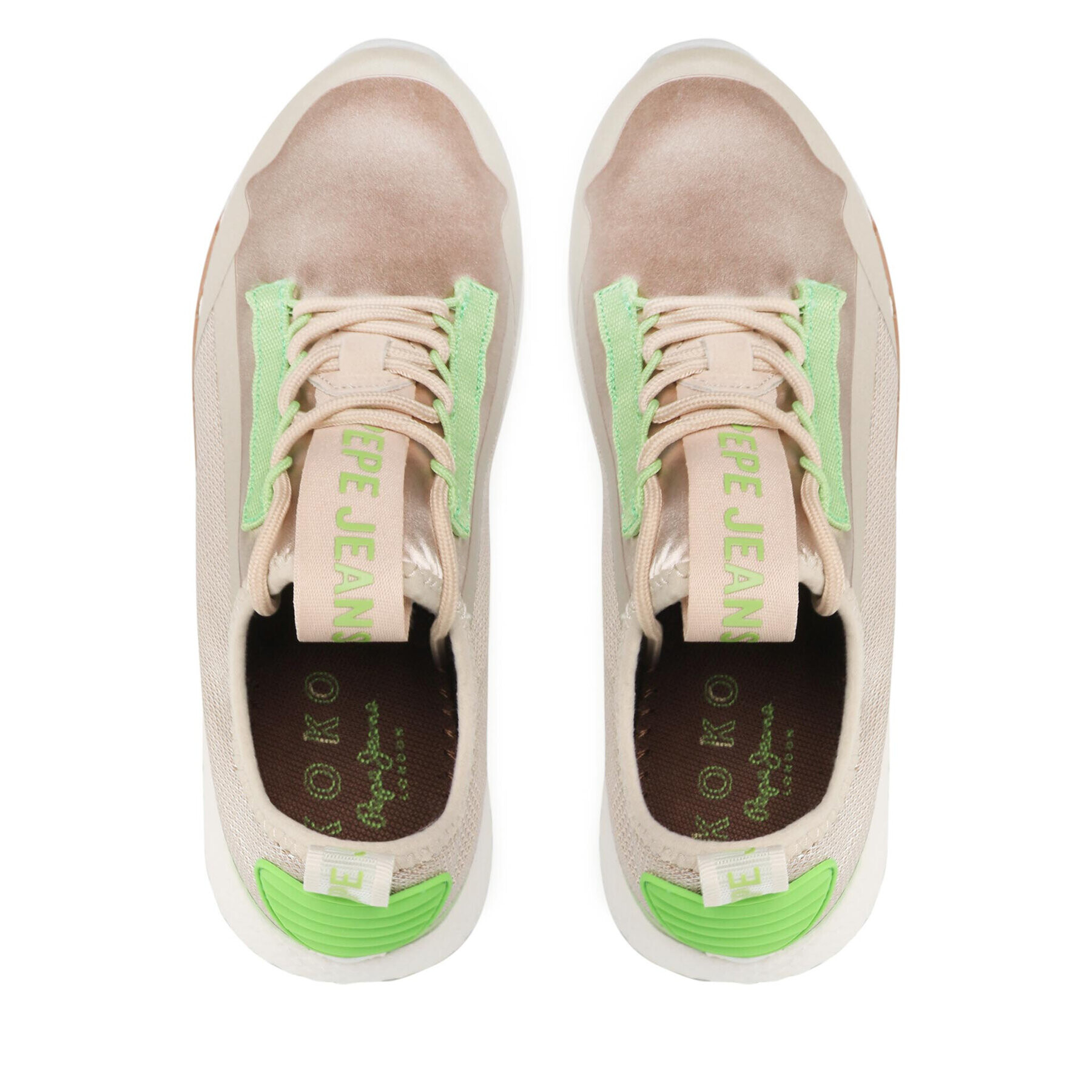 Pepe Jeans Сникърси Koko Shock PLS31338 Бежов - Pepit.bg